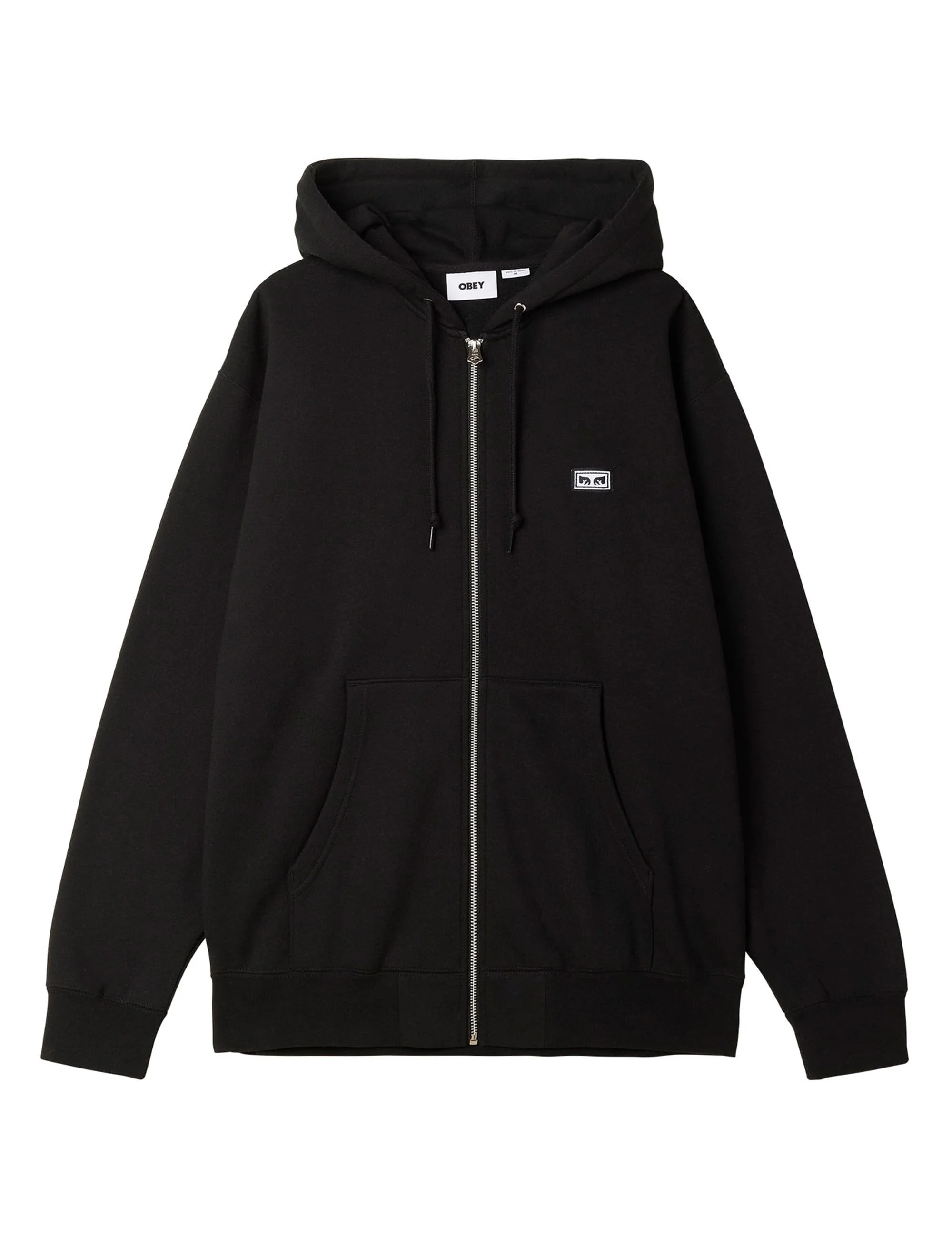 Established Works Eyes Zip Hooded Sweat - Black
