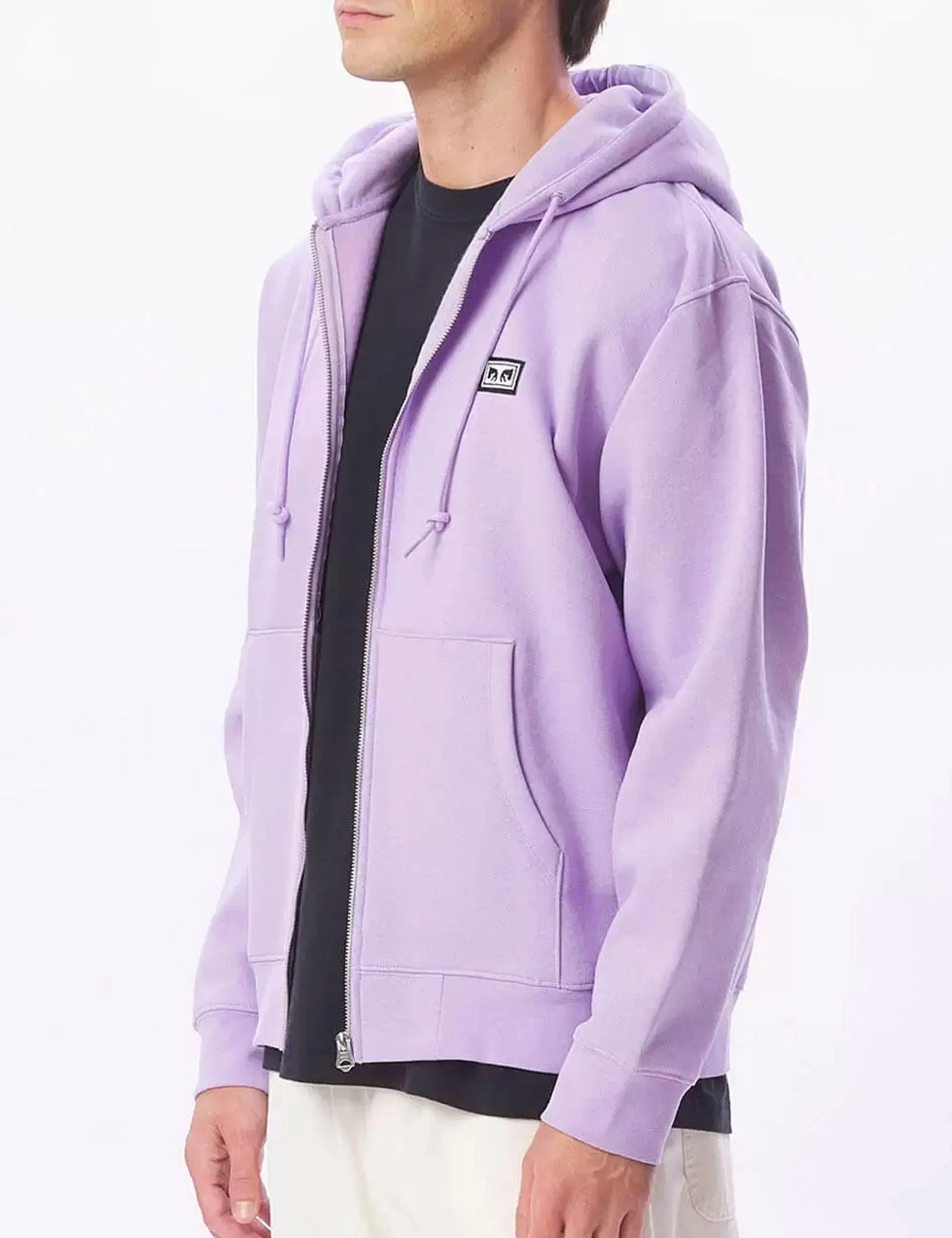 Established Works Eyes Zip Hooded Sweat - Digitial Lavender - Image 4