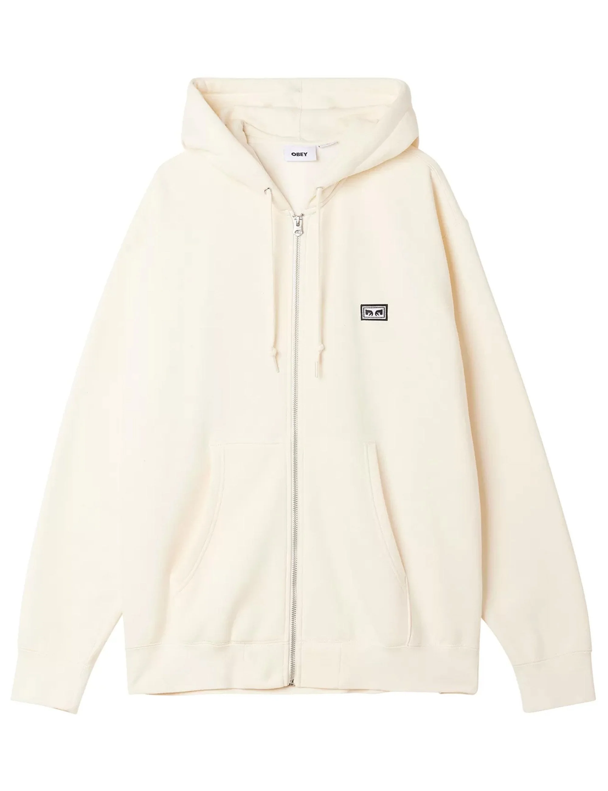 Established Works Eyes Zip Hooded Sweat - Unbleached