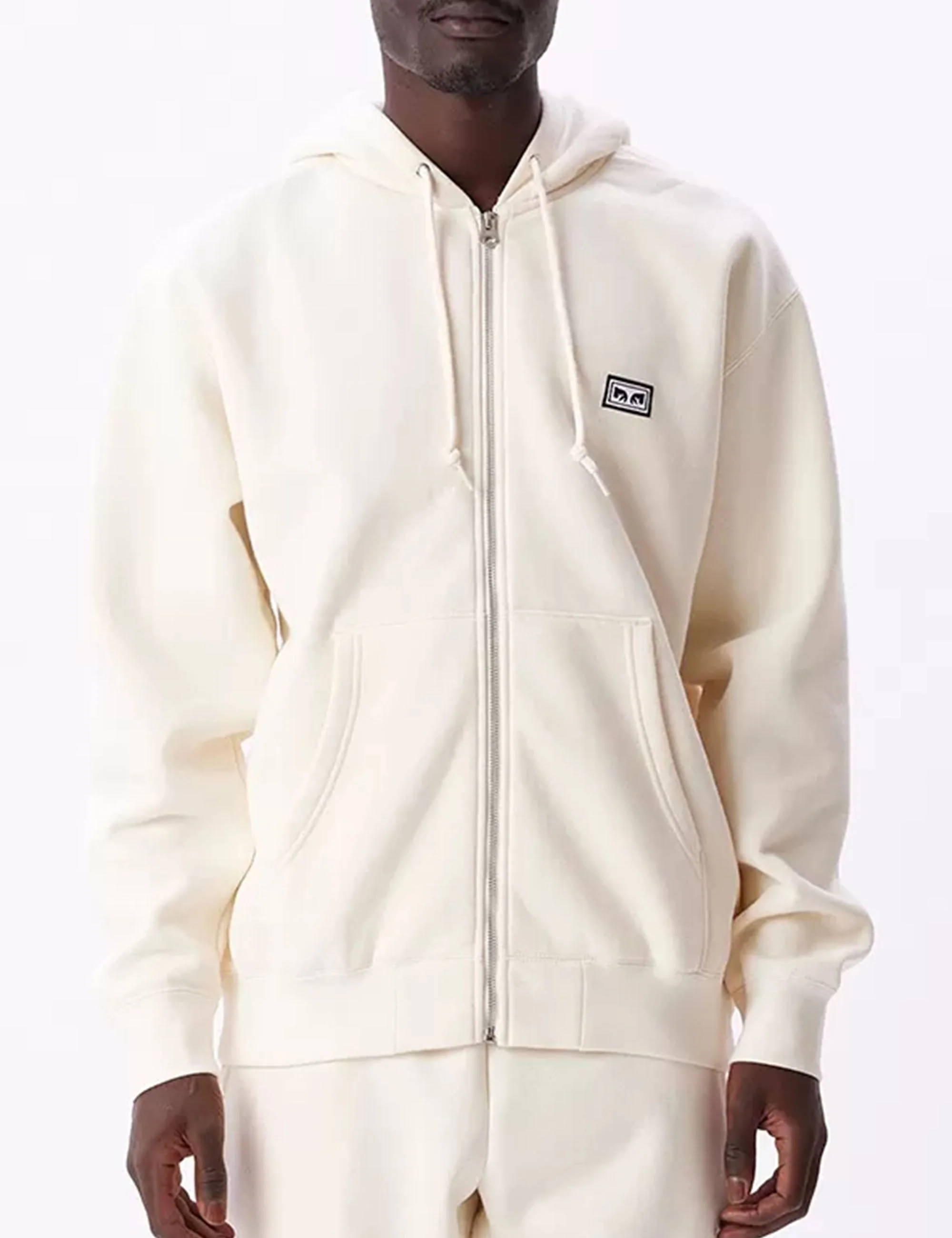 Established Works Eyes Zip Hooded Sweat - Unbleached - Image 3