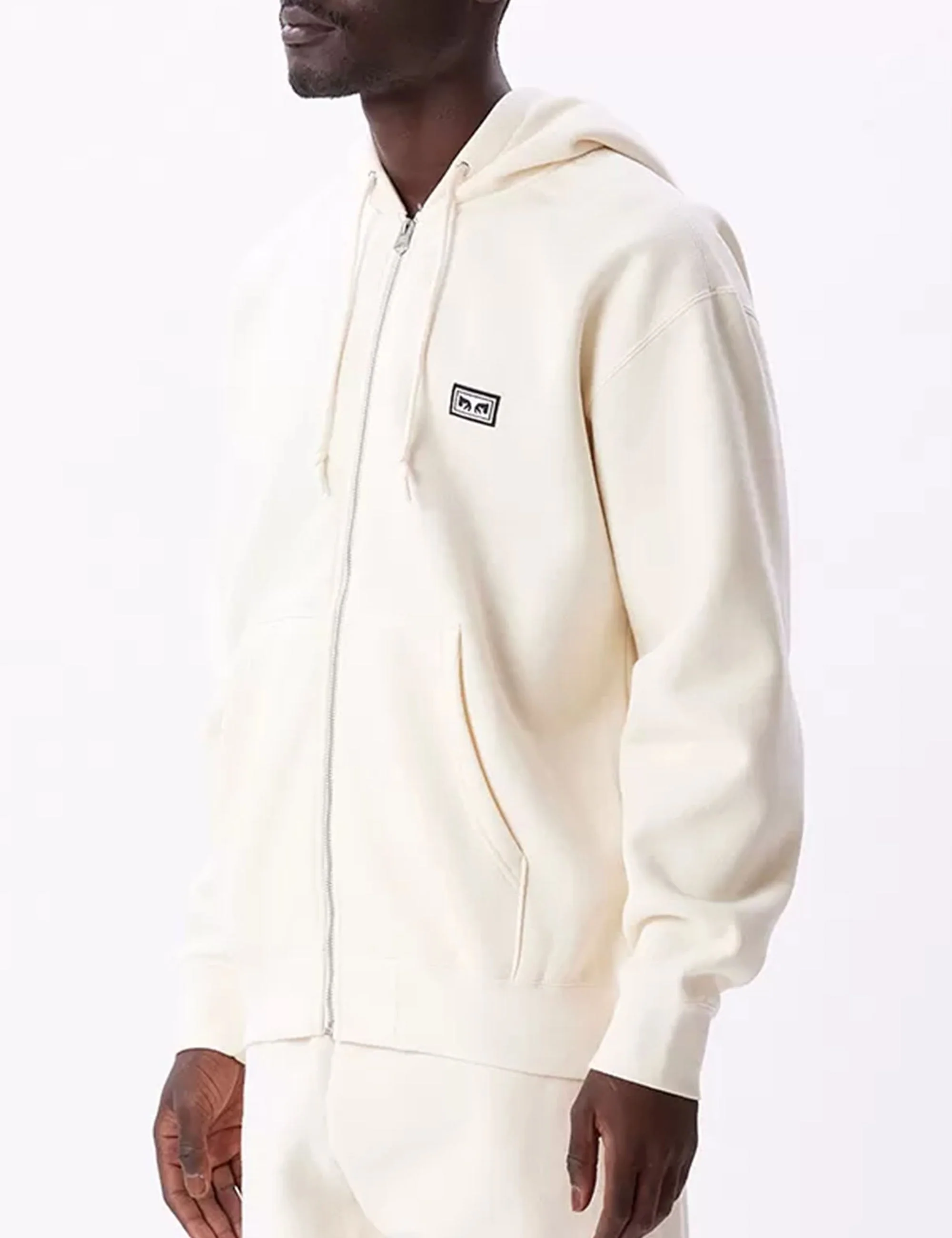Established Works Eyes Zip Hooded Sweat - Unbleached - Image 4