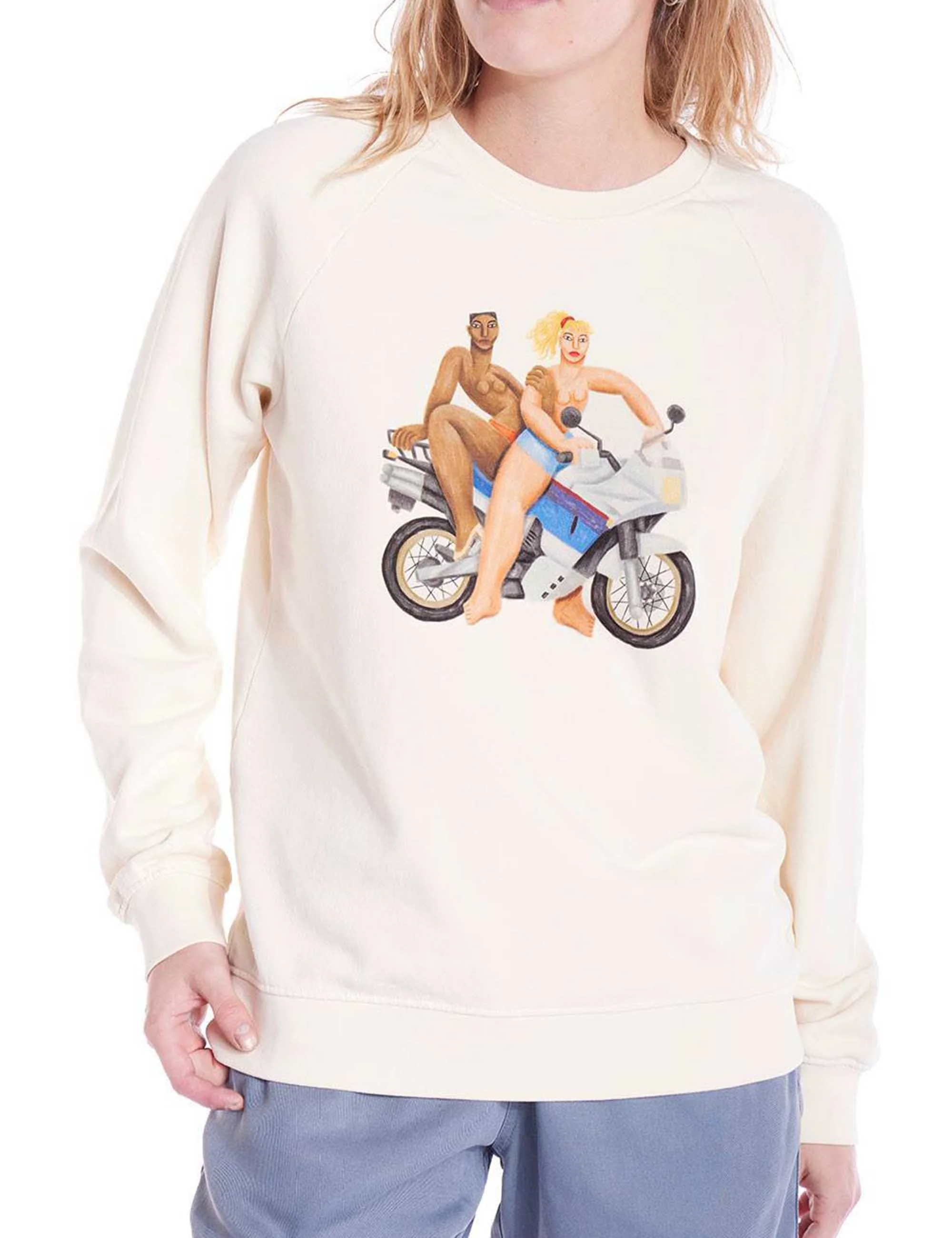 Free Wheels Sweatshirt - Ecru - Image 2