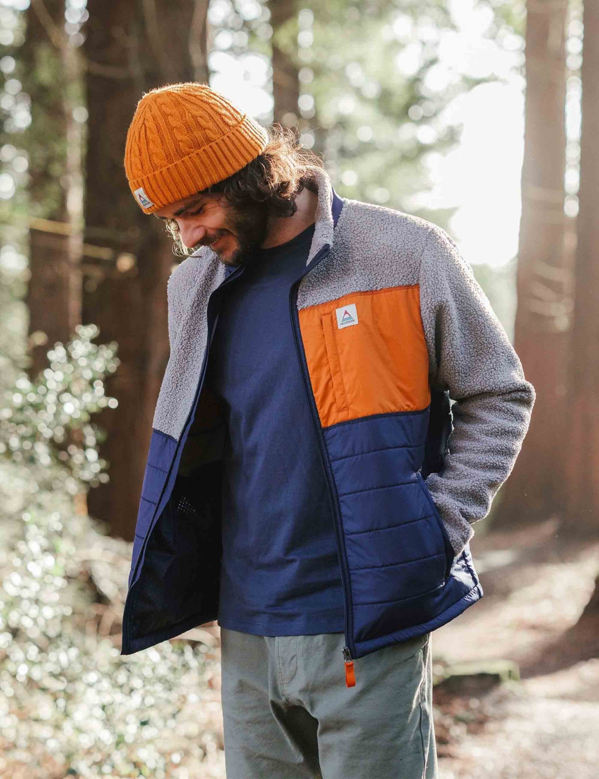 Born Explorer Lined Fleece Jacket - Steel Grey - Image 4