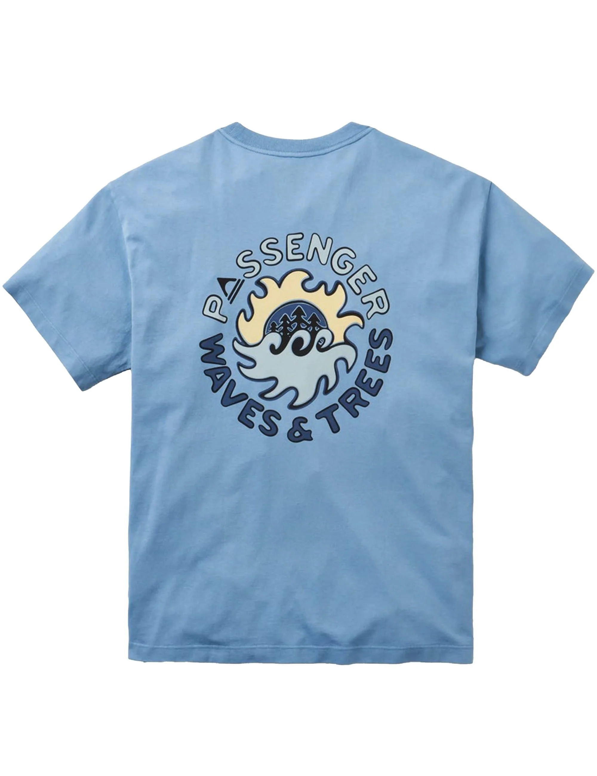 Dune Recycled Cotton T-Shirt - Faded Denim