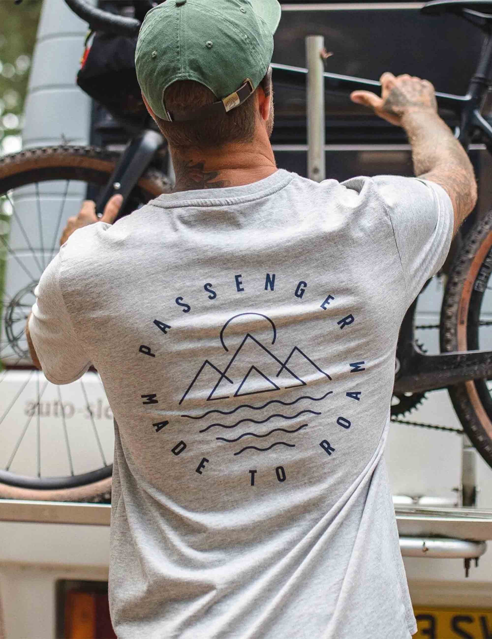 Escapism Recycled Cotton T-Shirt - Grey Marl - Image 2