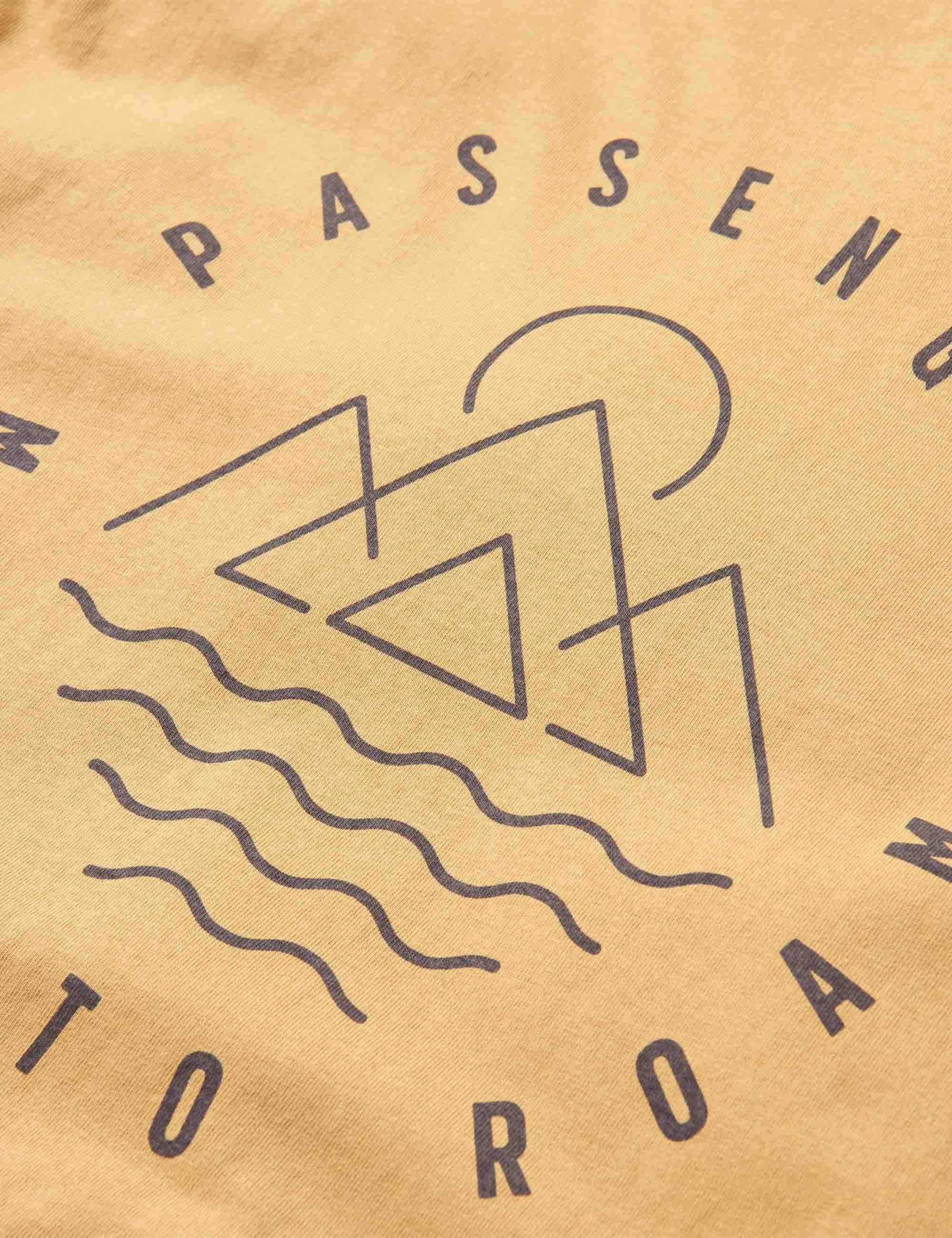 Escapism Recycled Cotton T-Shirt - Mustard Gold - Image 3