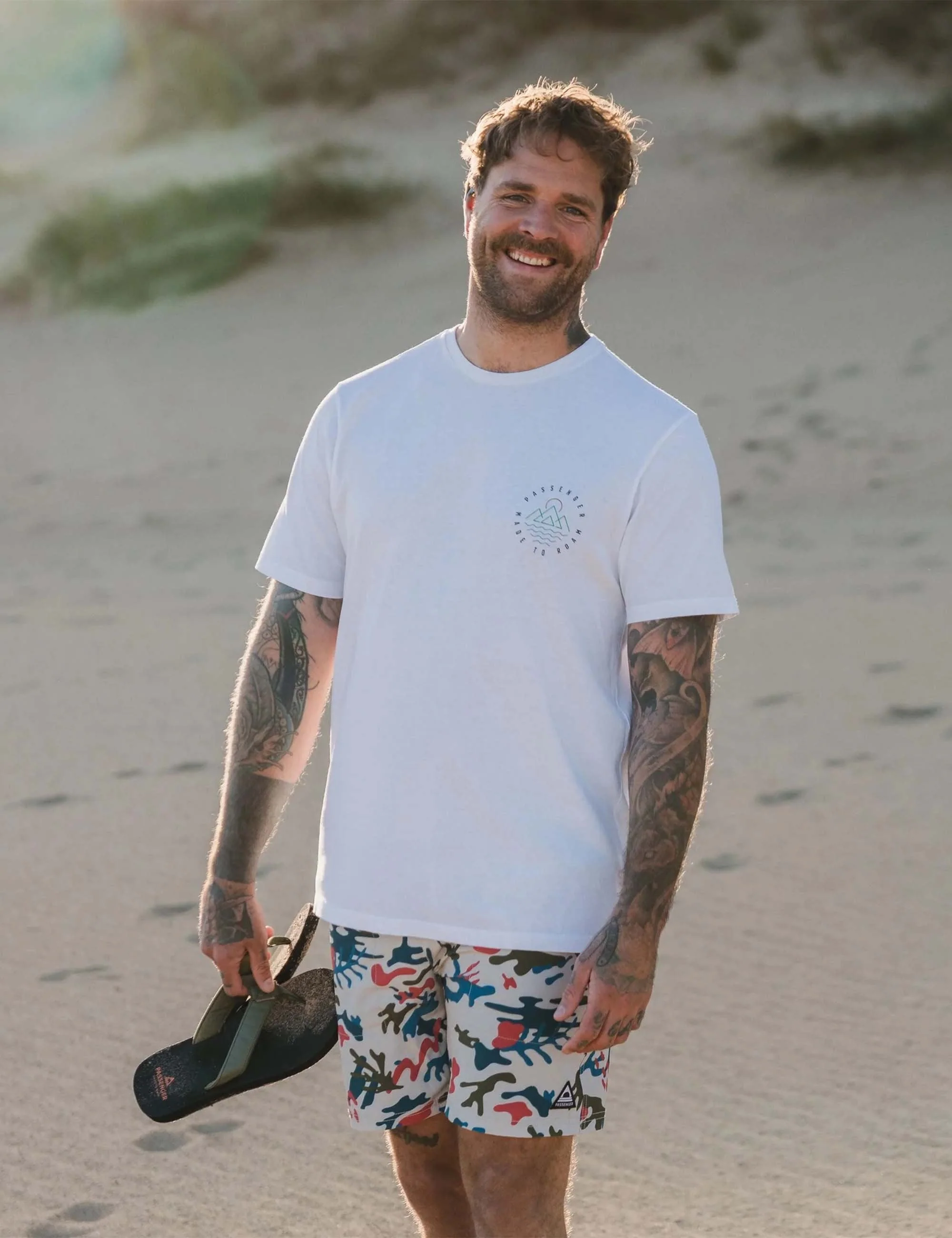 Escapism Recycled Cotton T-Shirt - White - Image 2