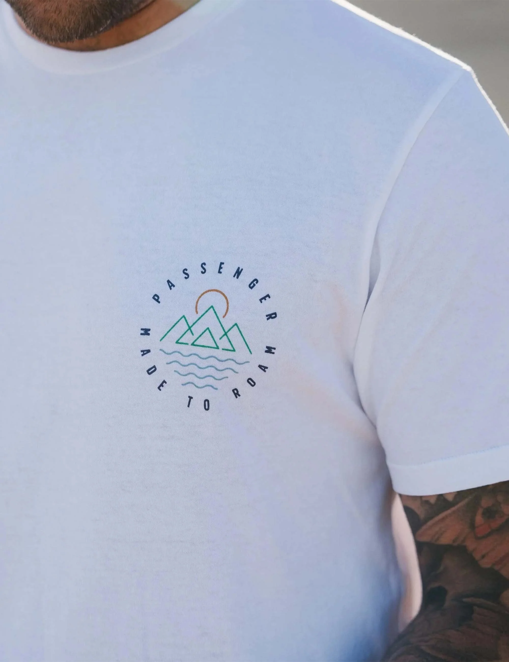 Escapism Recycled Cotton T-Shirt - White - Image 3