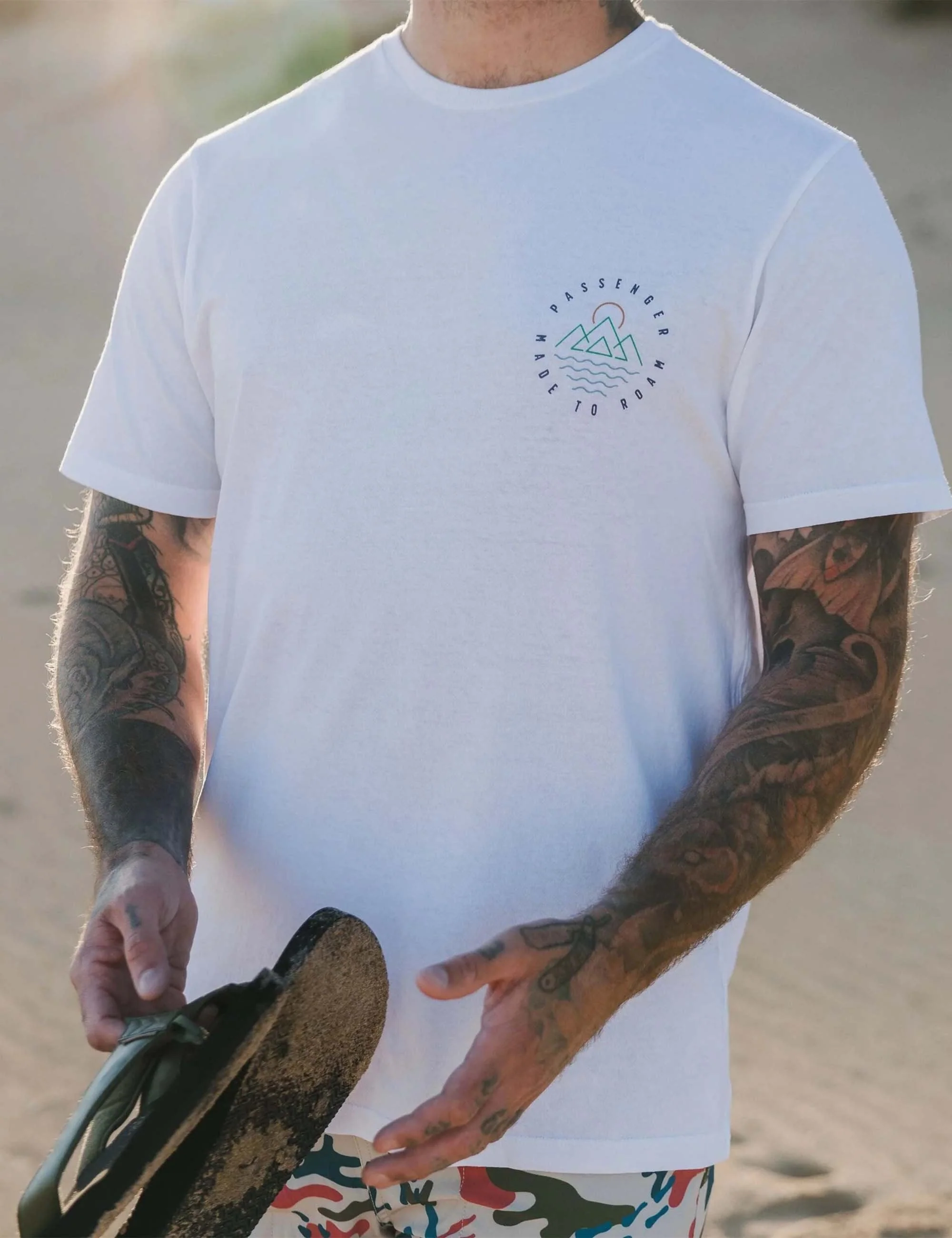 Escapism Recycled Cotton T-Shirt - White - Image 4
