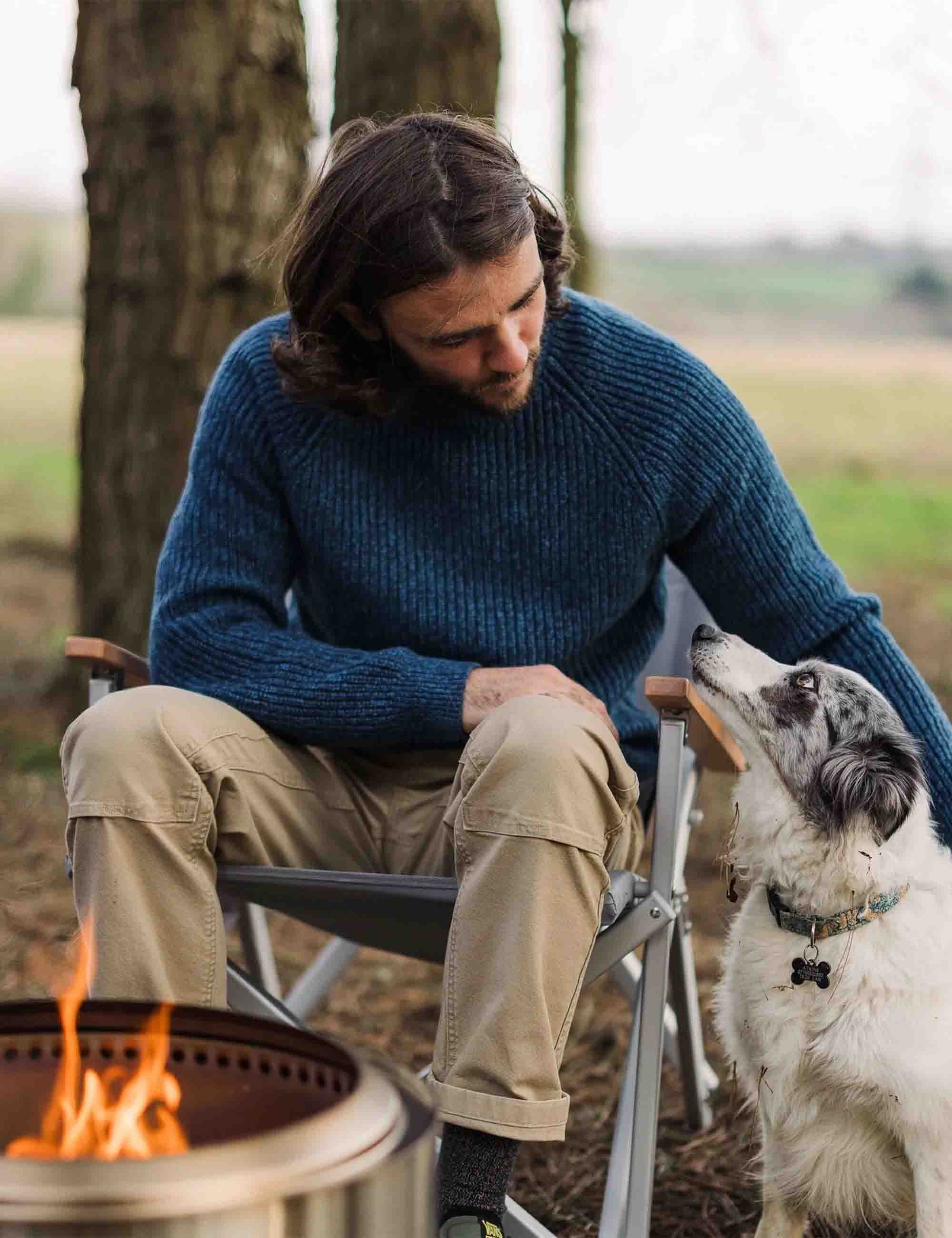 Fog Recycled Knitted Jumper - Rich Navy - Image 5