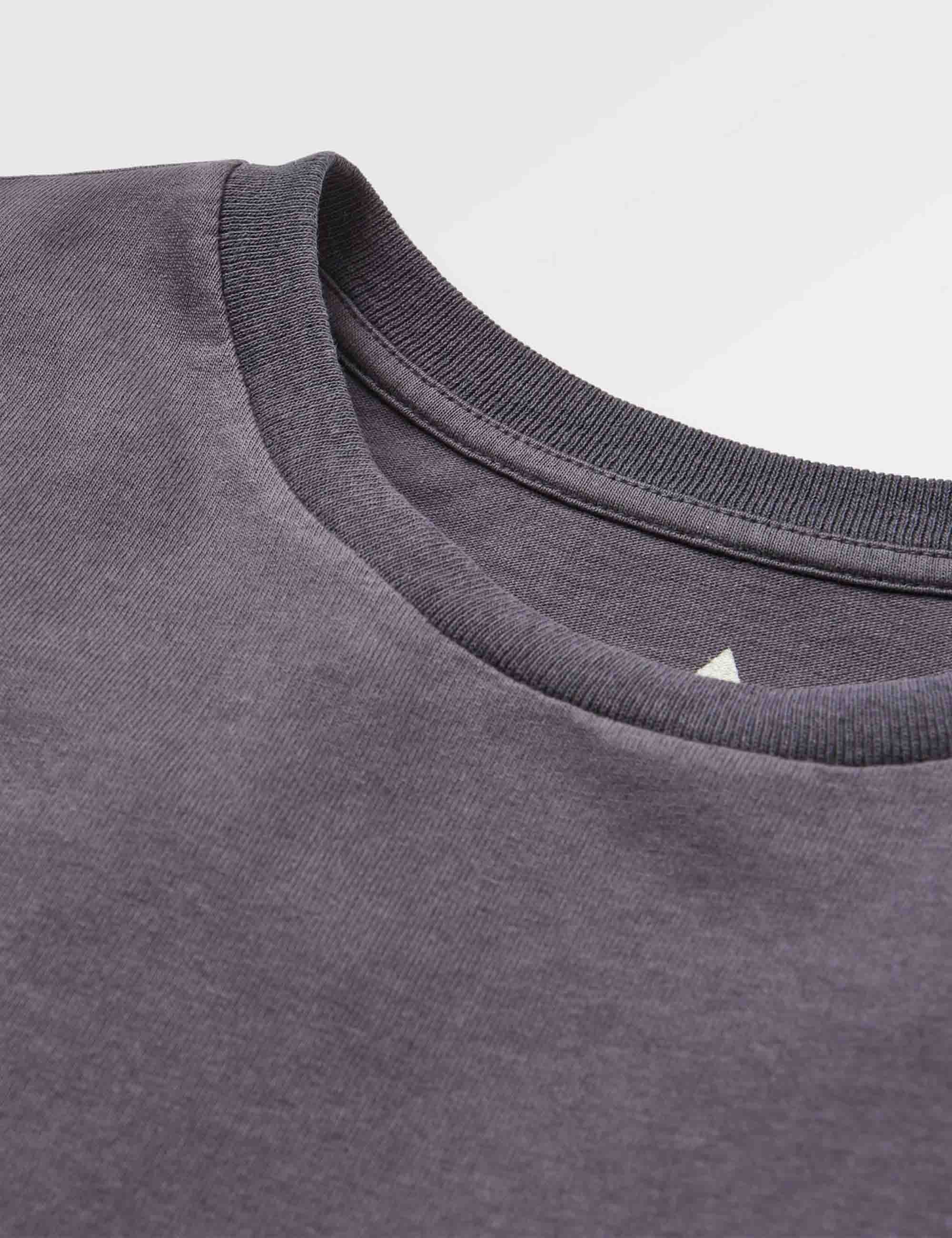 Guided Recycled Cotton T-Shirt - Charcoal - Image 5