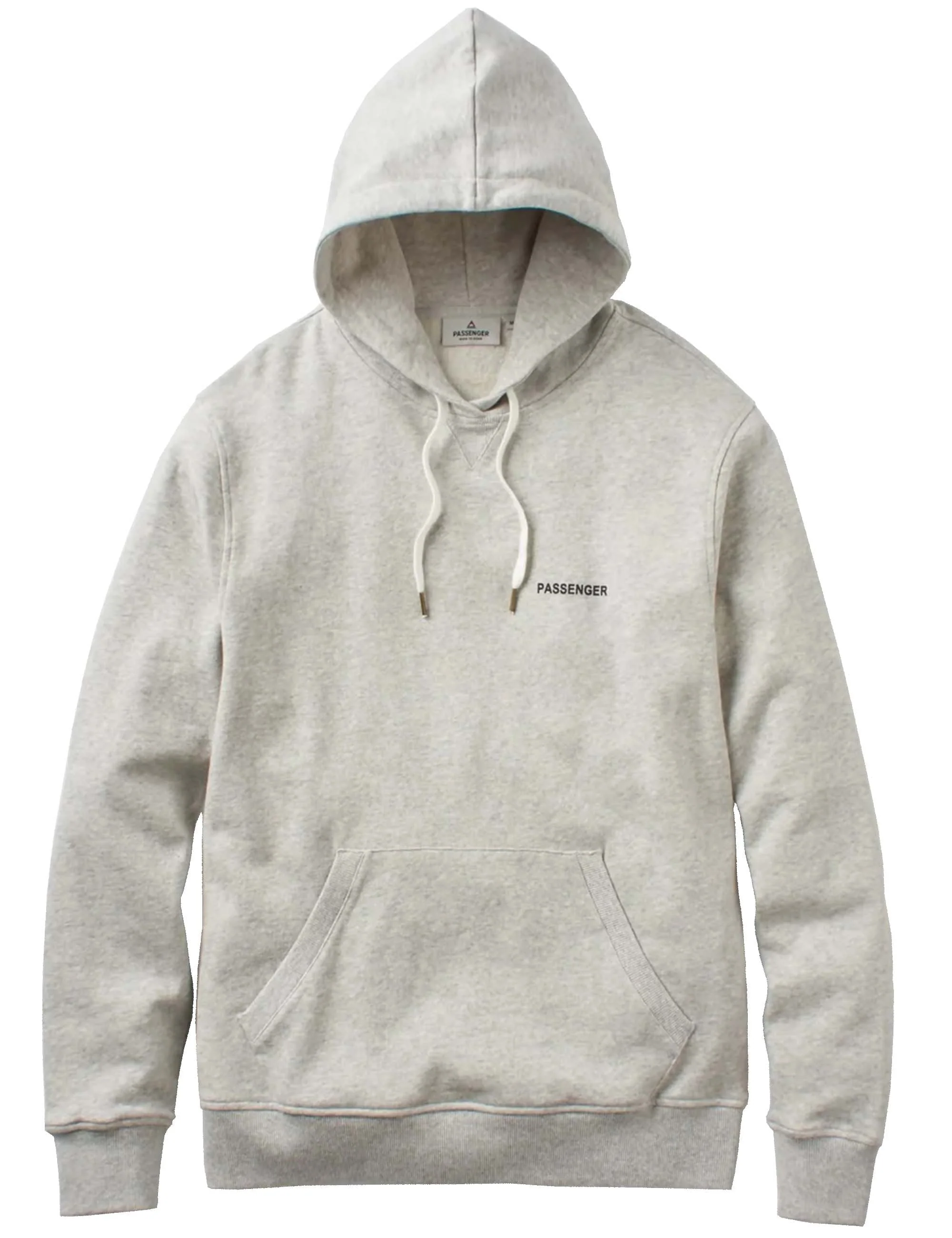 Made To Roam Organic Cotton Hooded Sweat - Grey Marl