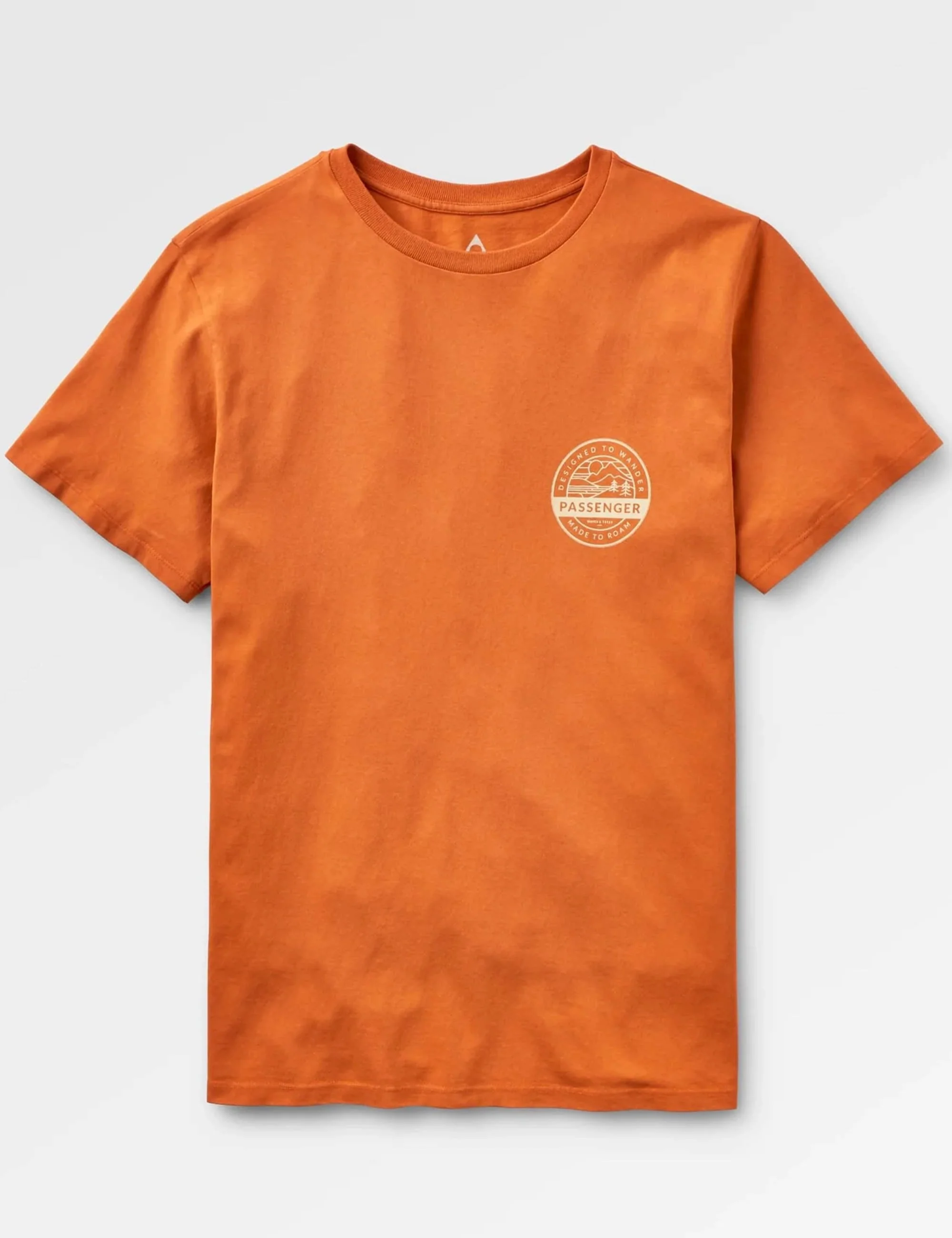 Odyssey Recycled Cotton T-Shirt - Burnt Orange - Image 3