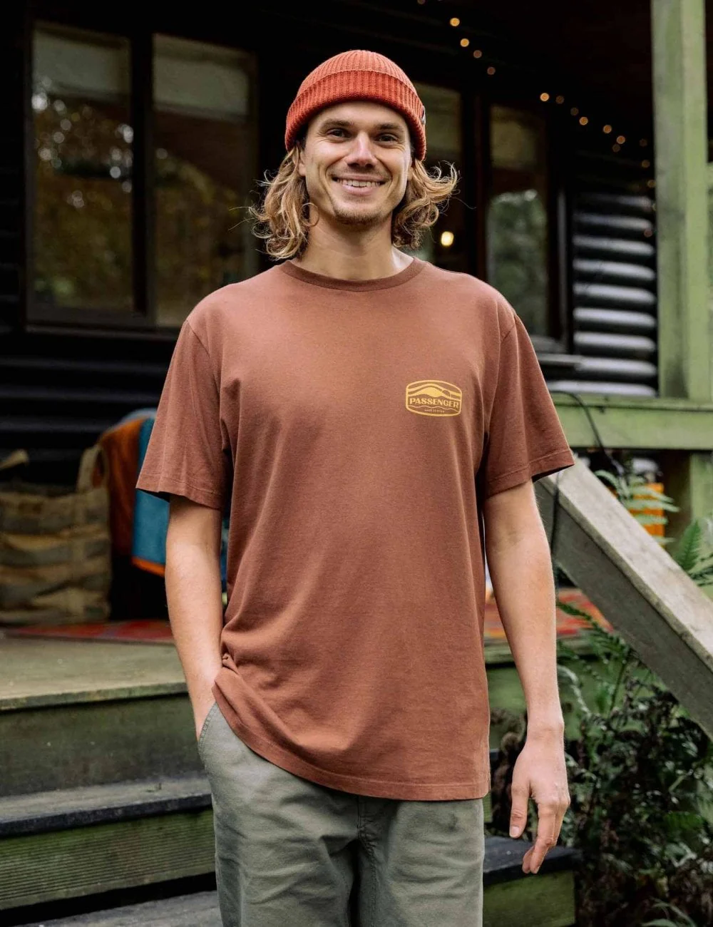 Rambler Organic Cotton T-Shirt - Cappuccino - Image 4