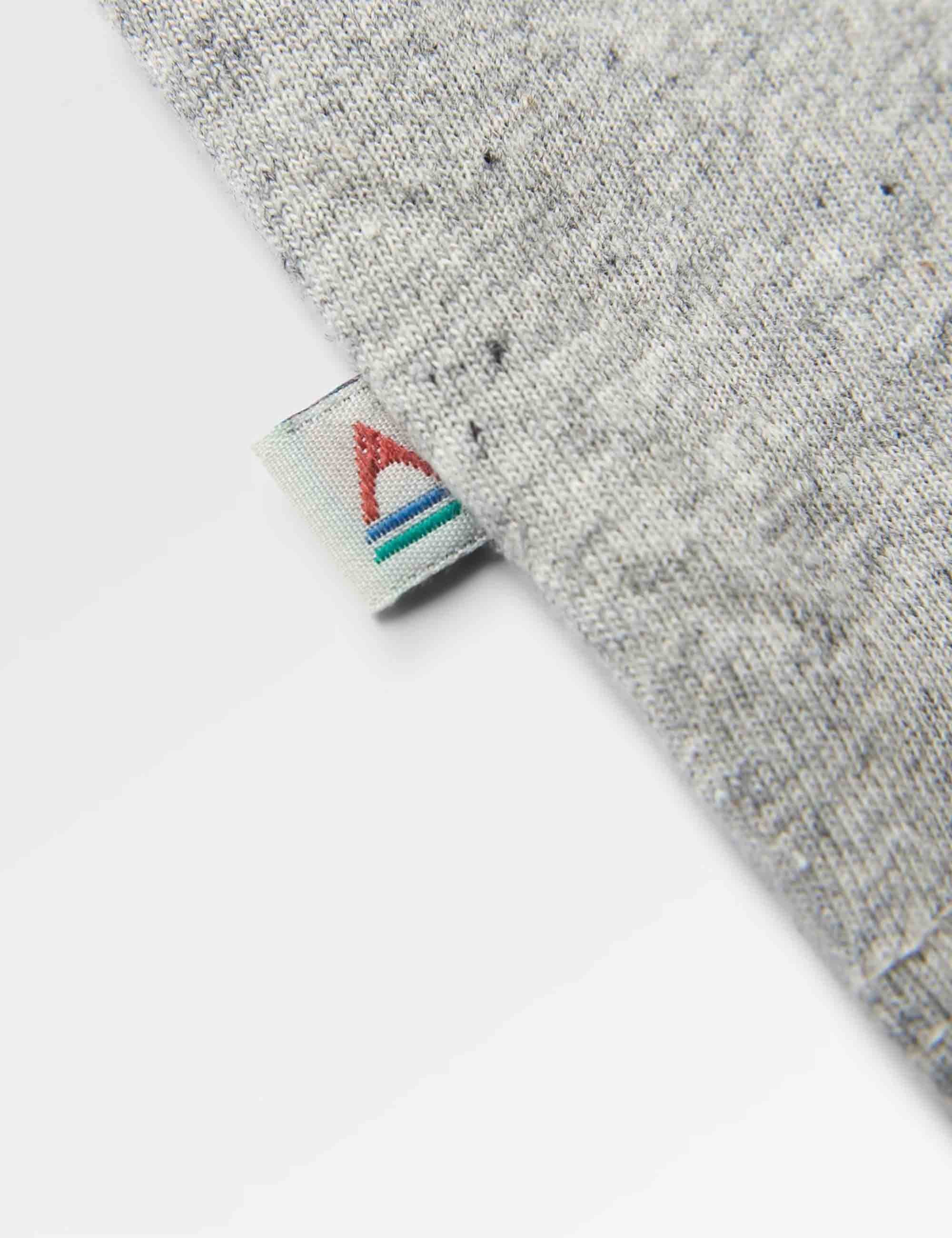 Roamer Recycled Cotton T-Shirt - Grey Marl - Image 6