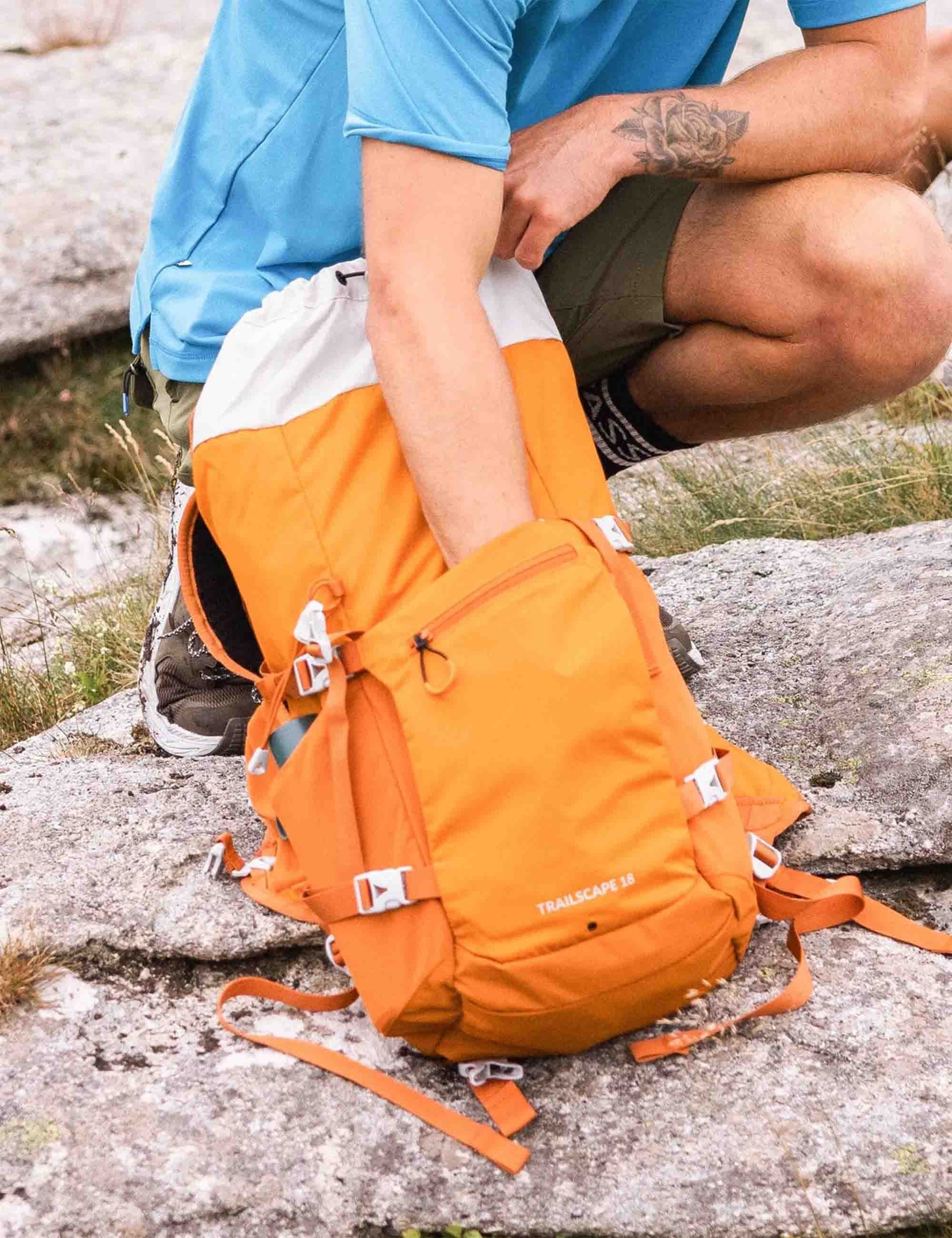 Trailscape 18L Recycled Backpack - Sunrise Orange - Image 6