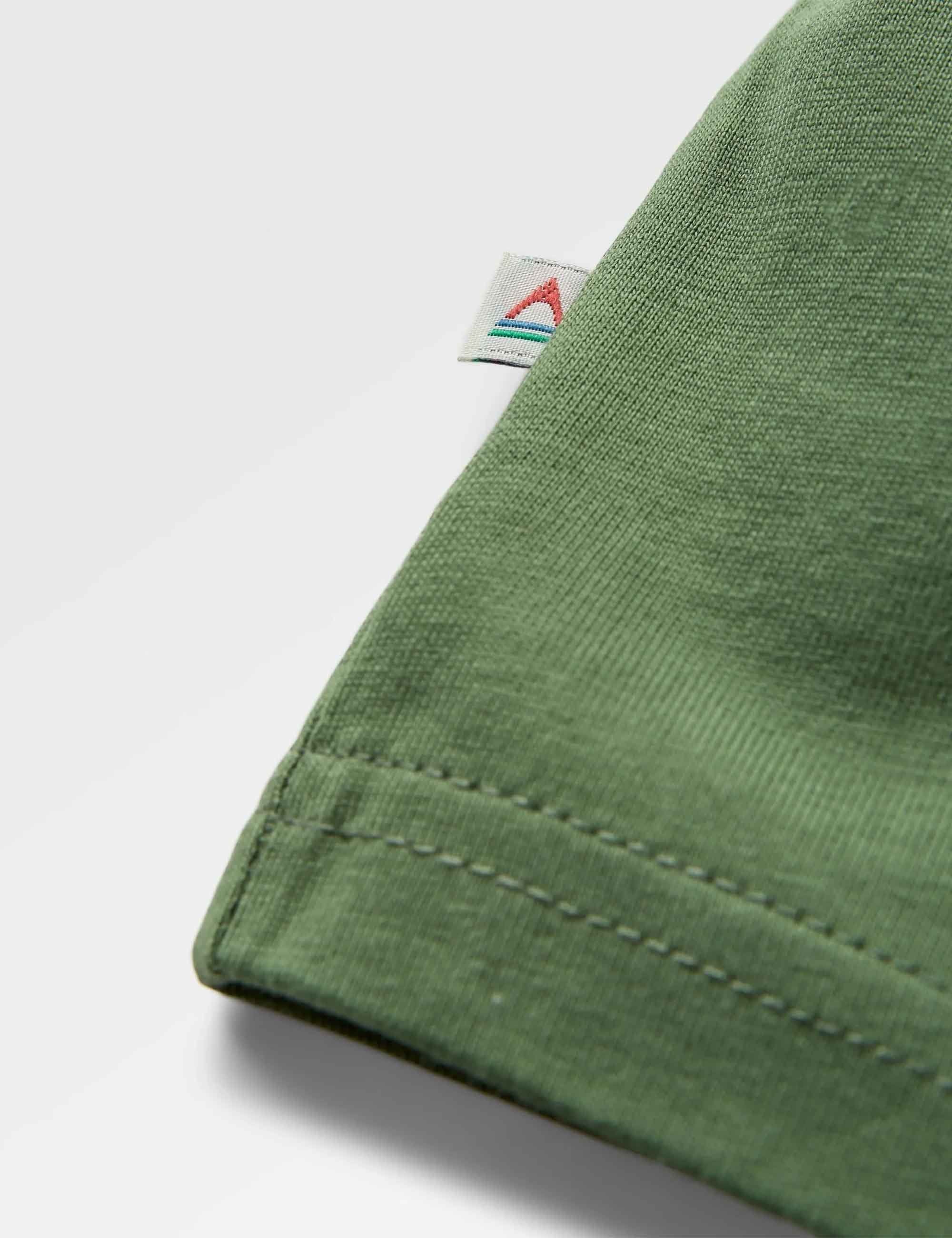 Trees Organic Cotton T-Shirt - Wild Green - Image 5