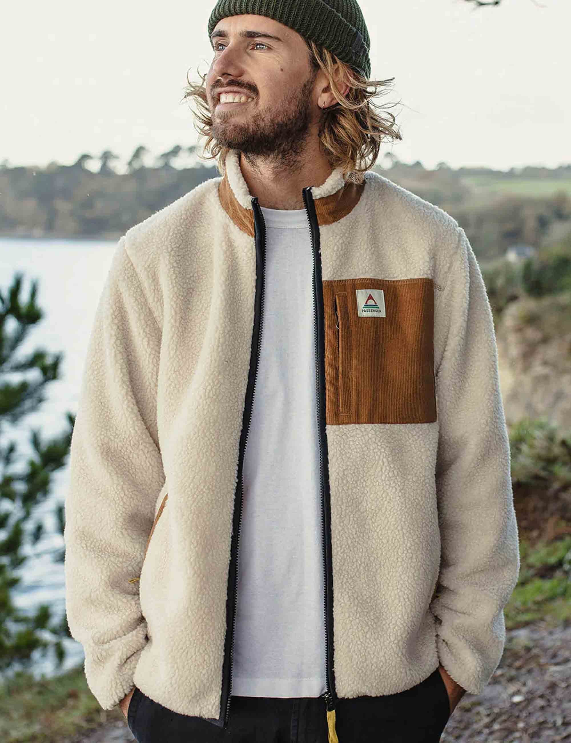 Trekker Deep-Pile Sherpa Fleece Jacket - Warm Ivory - Image 2