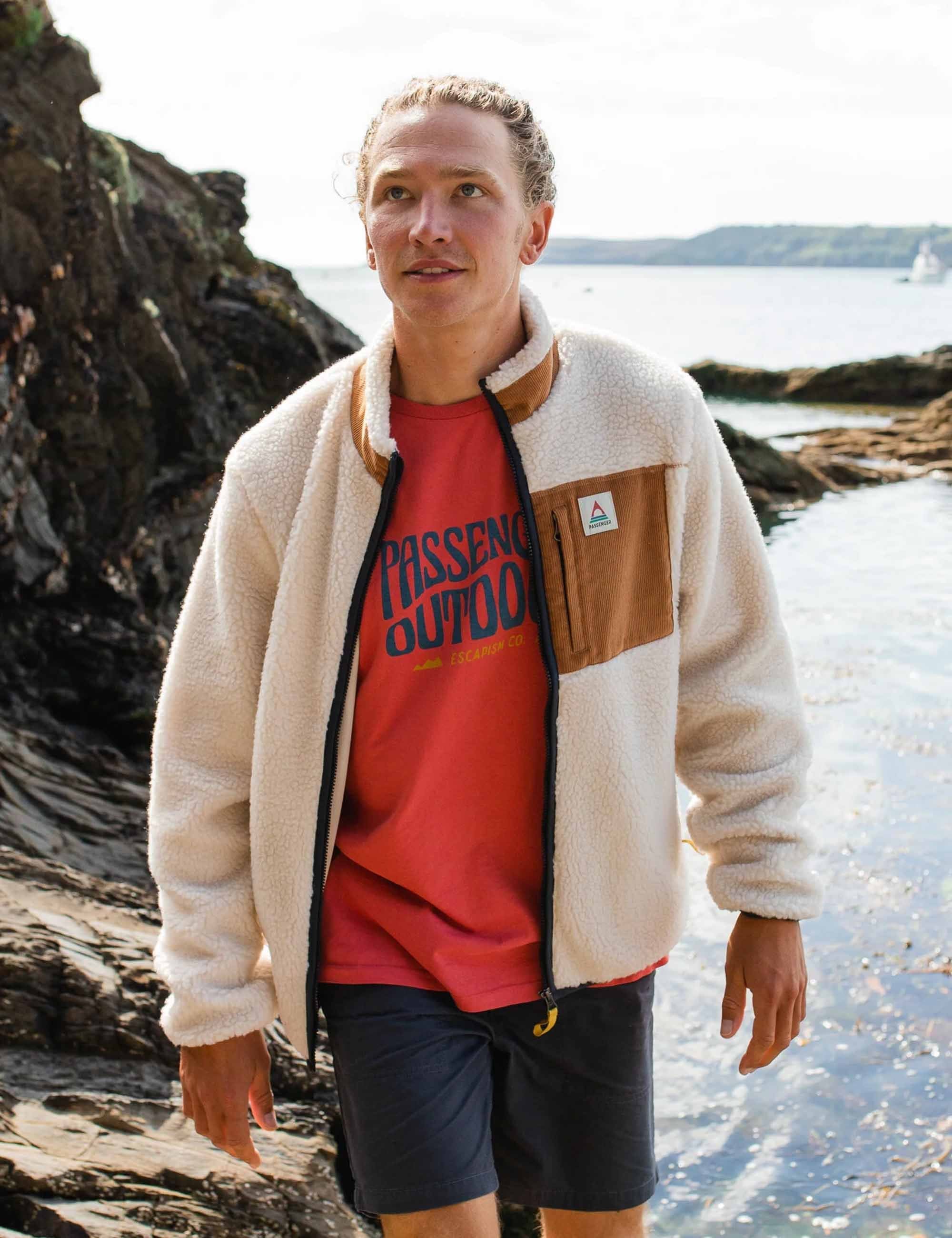 Trekker Deep-Pile Sherpa Fleece Jacket - Warm Ivory - Image 6