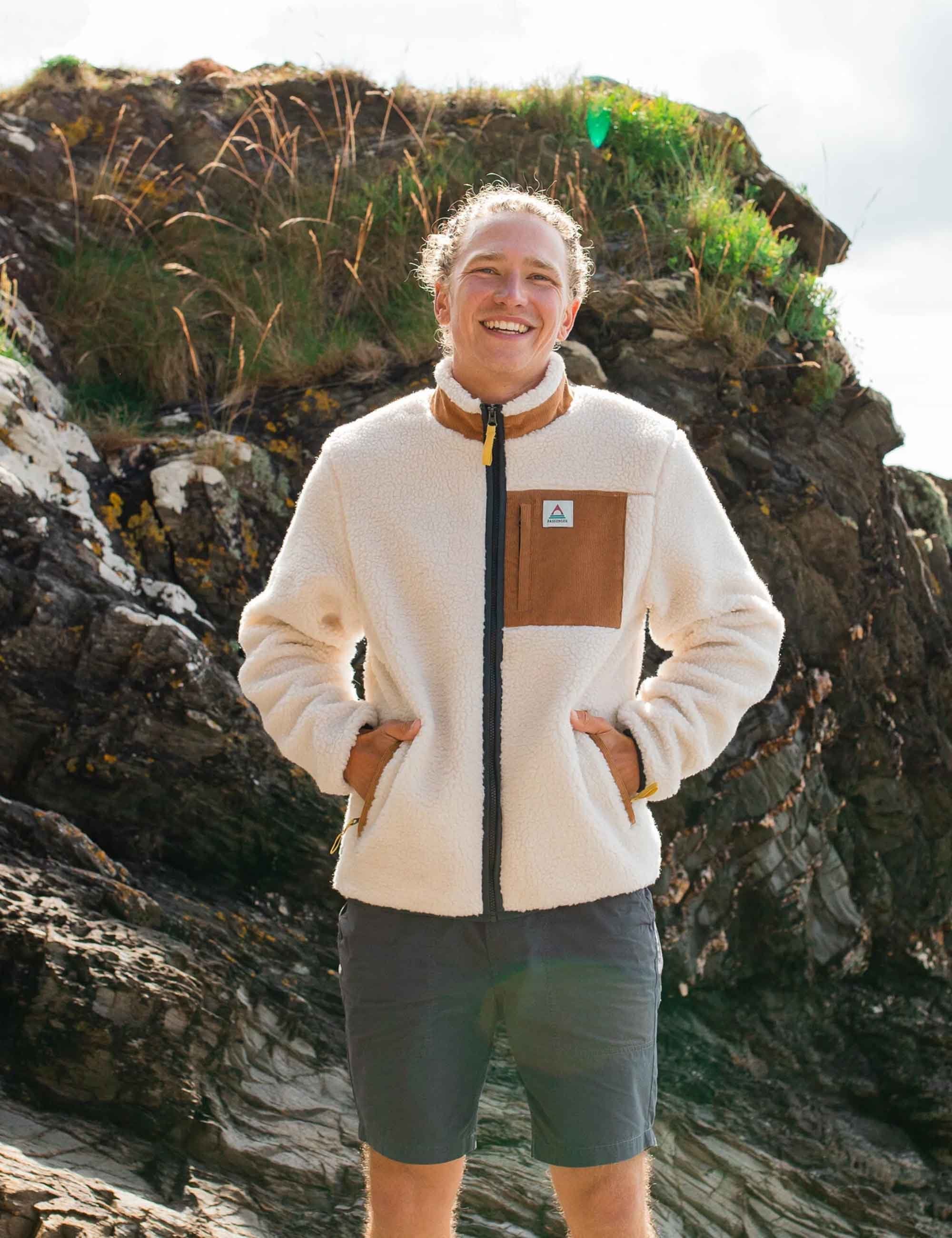 Trekker Deep-Pile Sherpa Fleece Jacket - Warm Ivory - Image 7