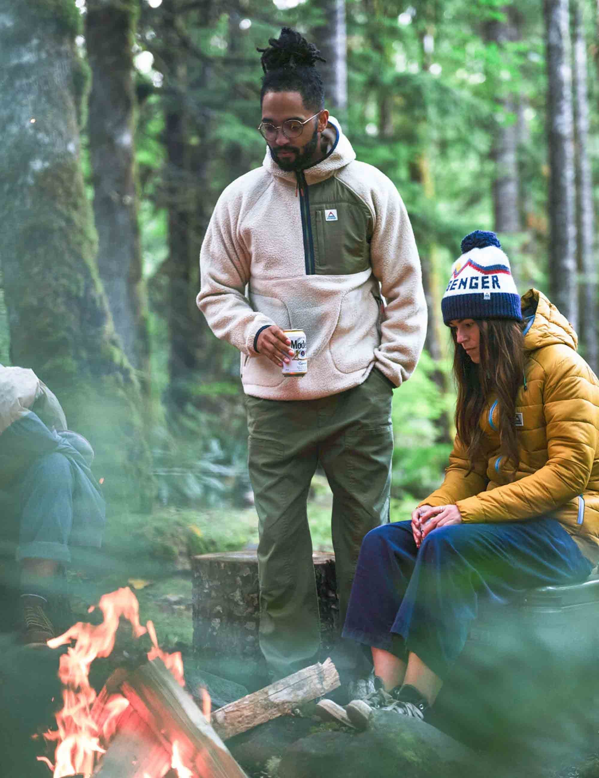 Ventura 1/2 Zip Sherpa Fleece - Oatmeal/Khaki - Image 7