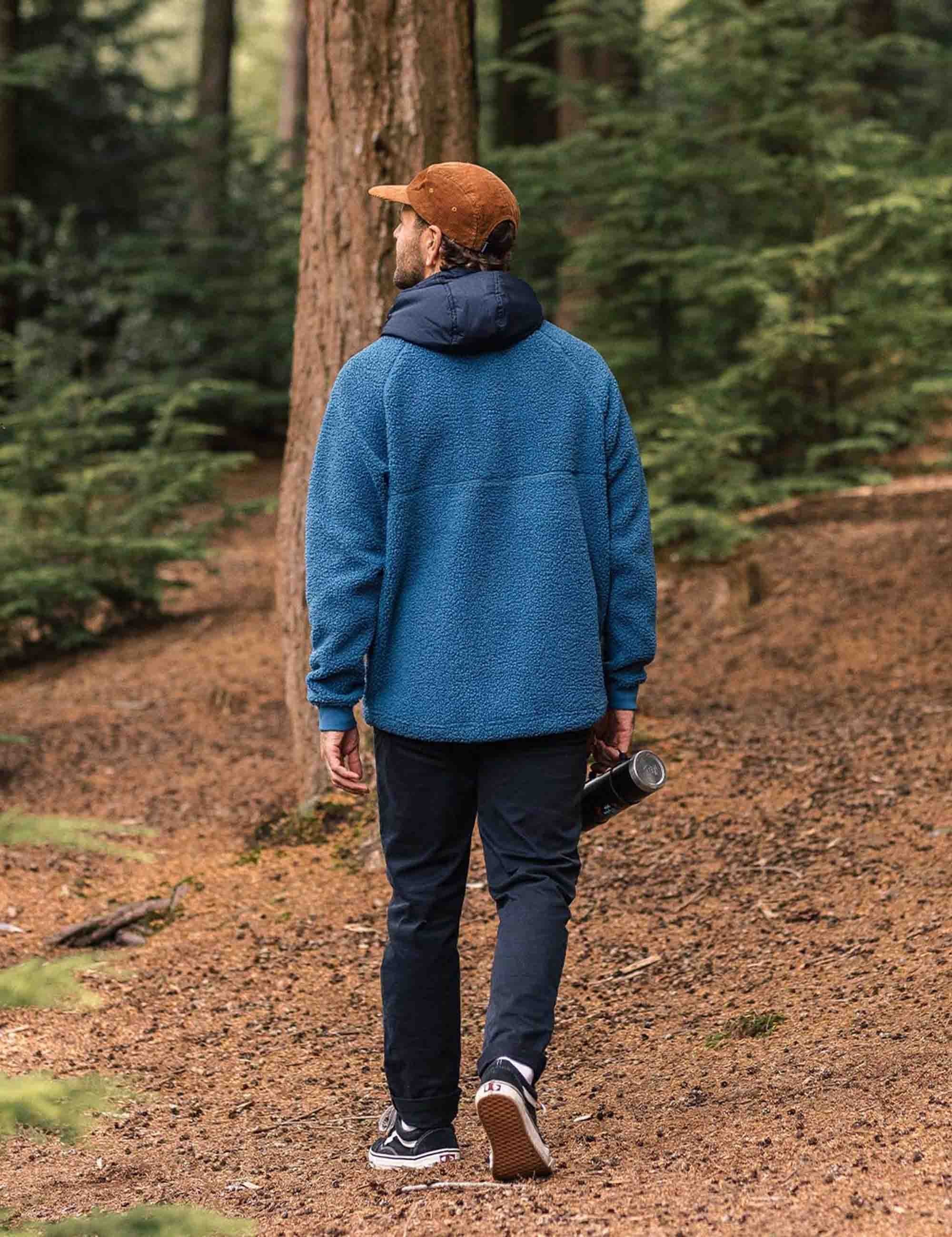 Woodland Polar-lined Sherpa Fleece - Blue Steel - Image 3
