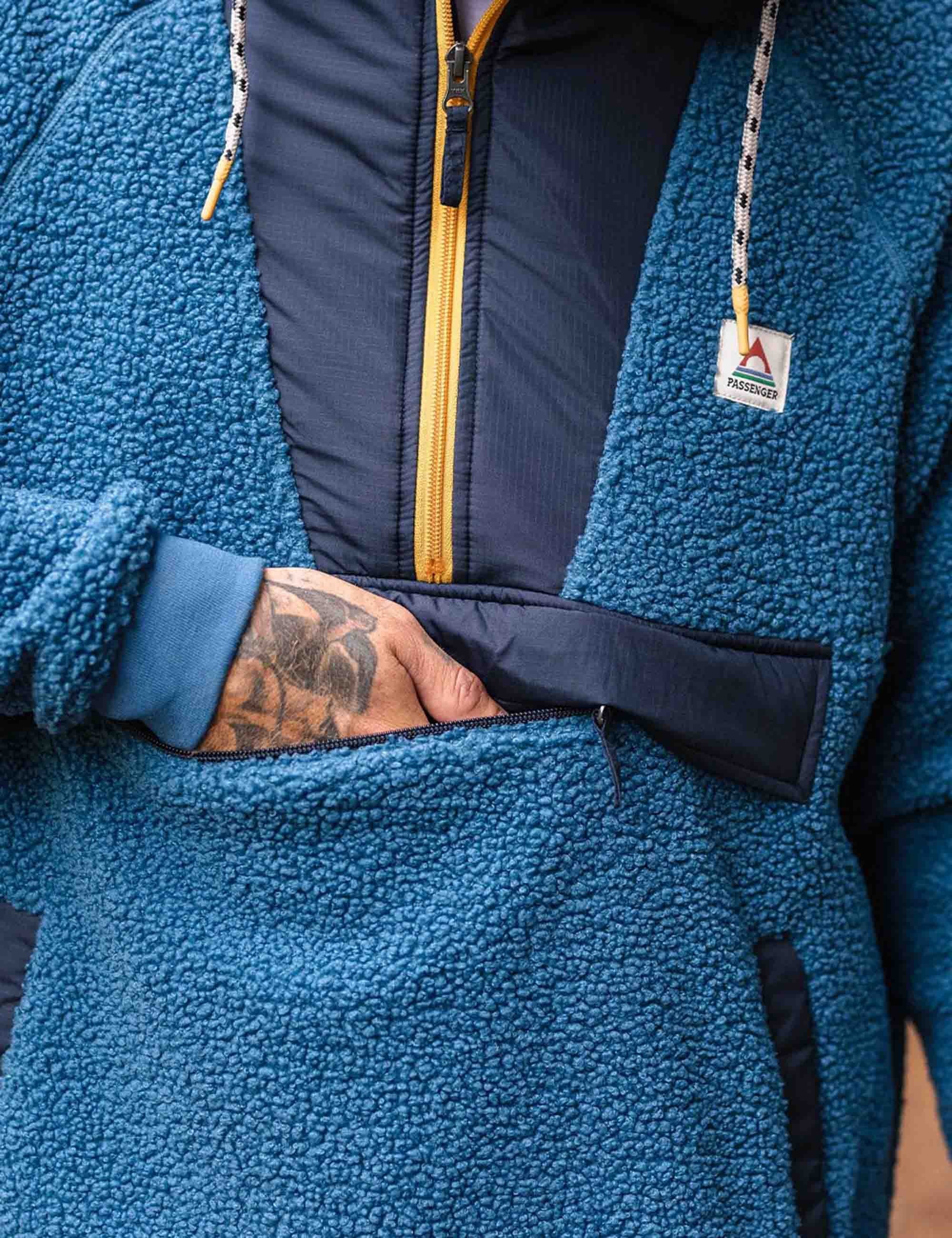 Woodland Polar-lined Sherpa Fleece - Blue Steel - Image 4