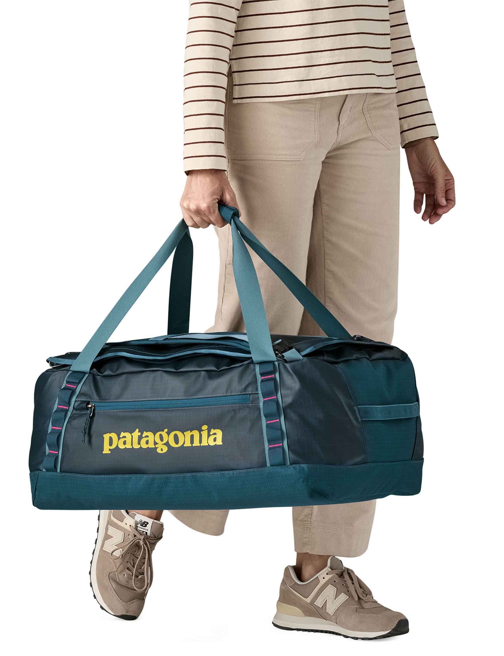 Black Hole Duffel Bag 55L - Tidal Teal w/Luminous Pink - Image 3