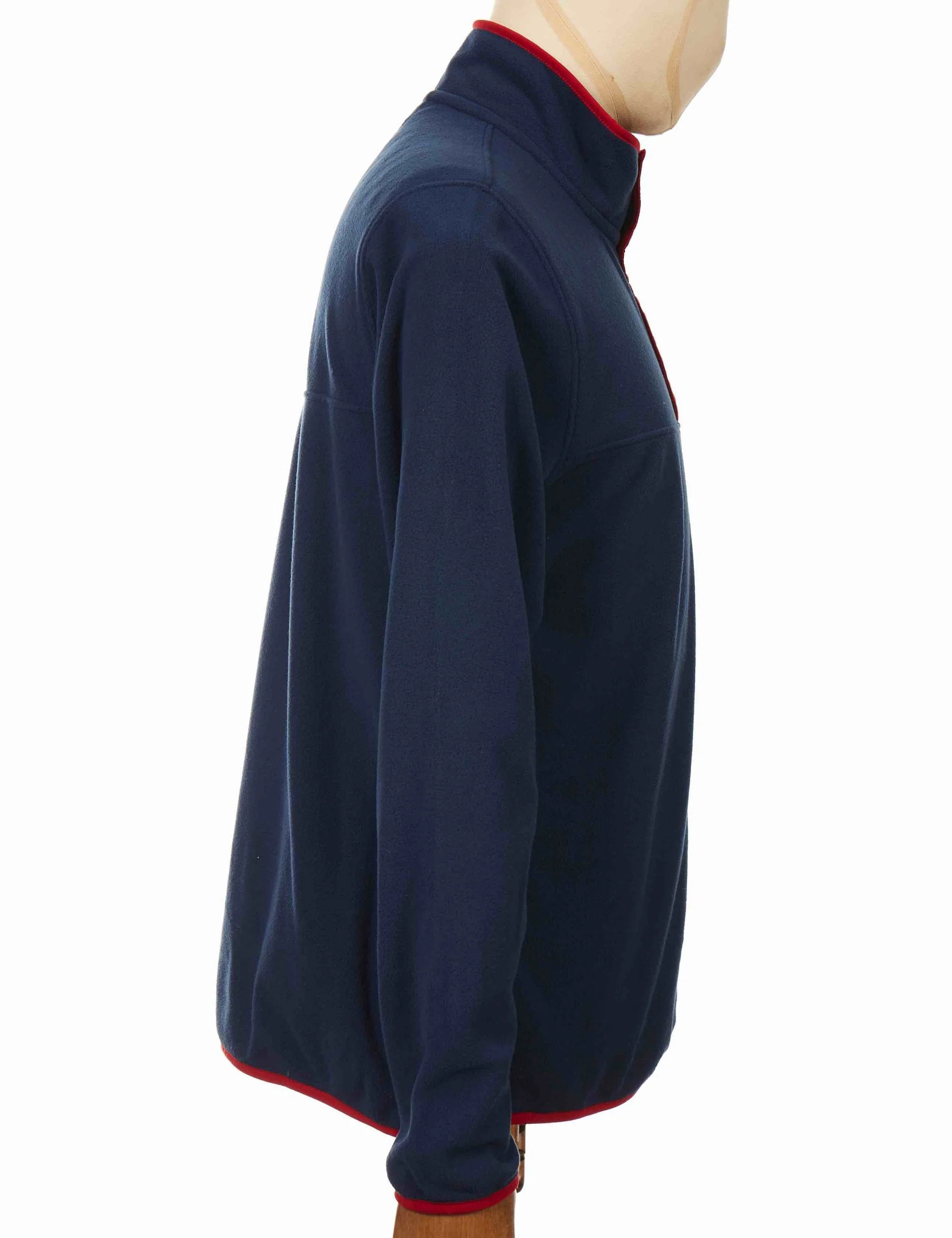 Micro D Snap-T Fleece Pullover - New Navy w/Classic Red - Image 5