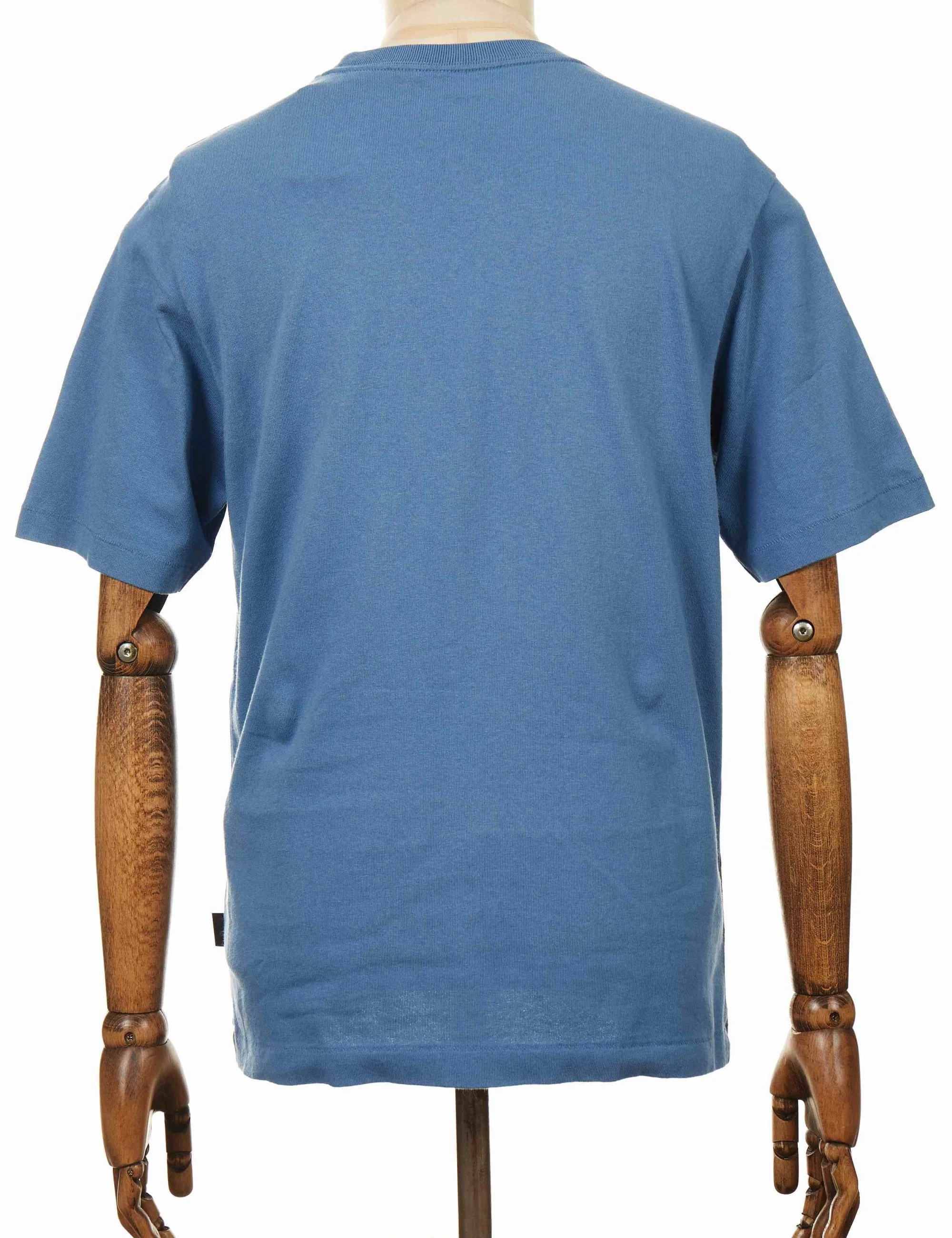 Organic Cotton Midweight Pocket T-Shirt - Pigeon Blue - Image 2