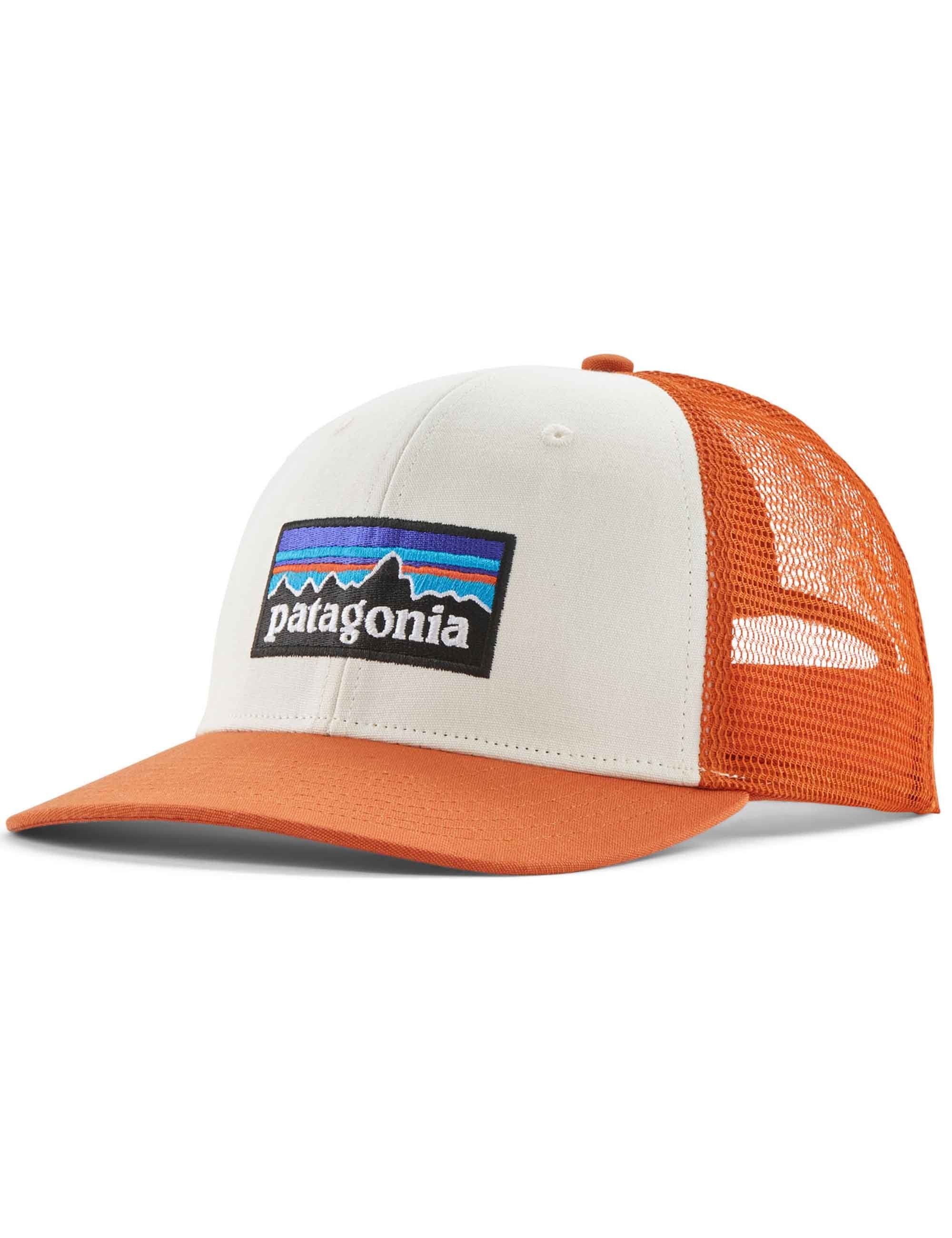 P-6 Logo Trucker Hat - White w/Redtail Rust