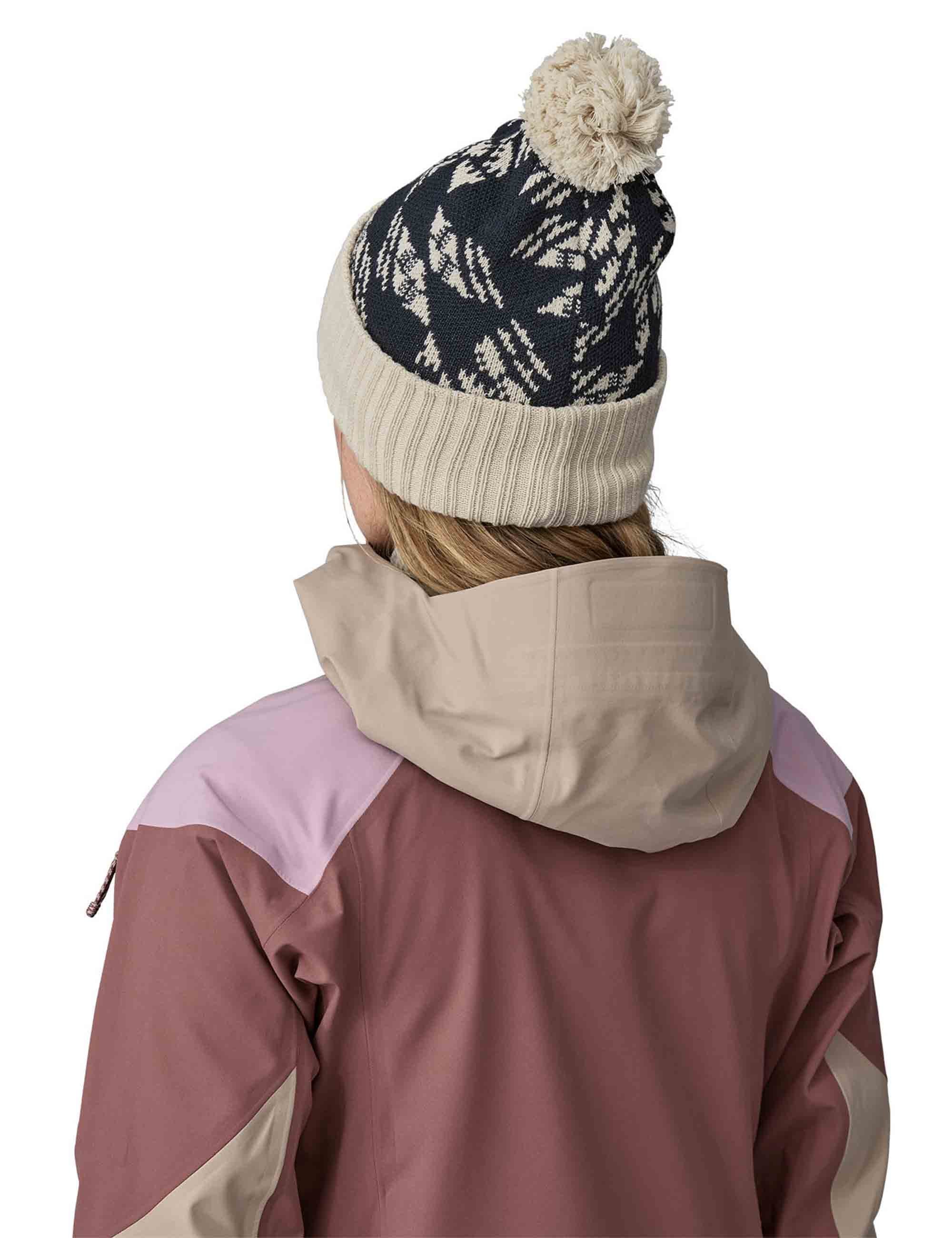 Powder Town Pom Beanie Hat - Synched Flight: Smolder Blue - Image 3