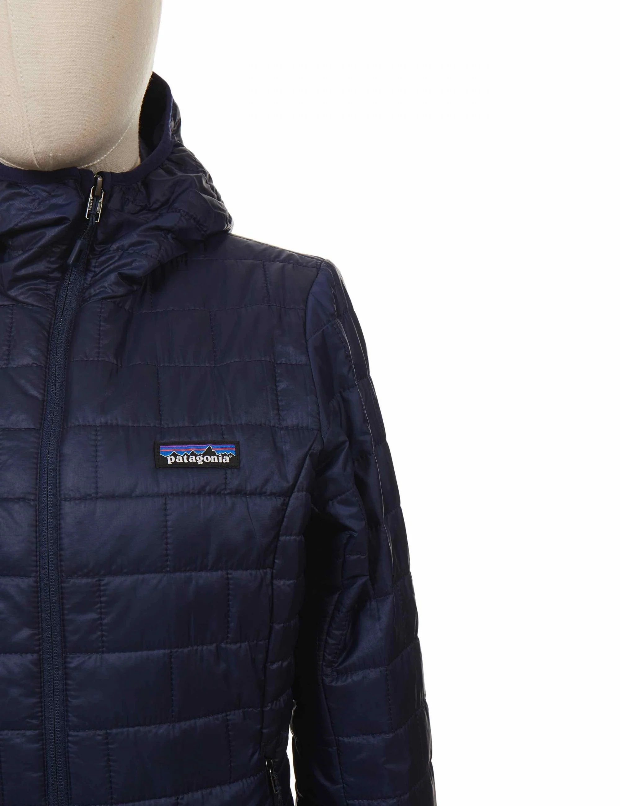 Women's Nano Puff Hooded Jacket - Classic Navy - Image 3
