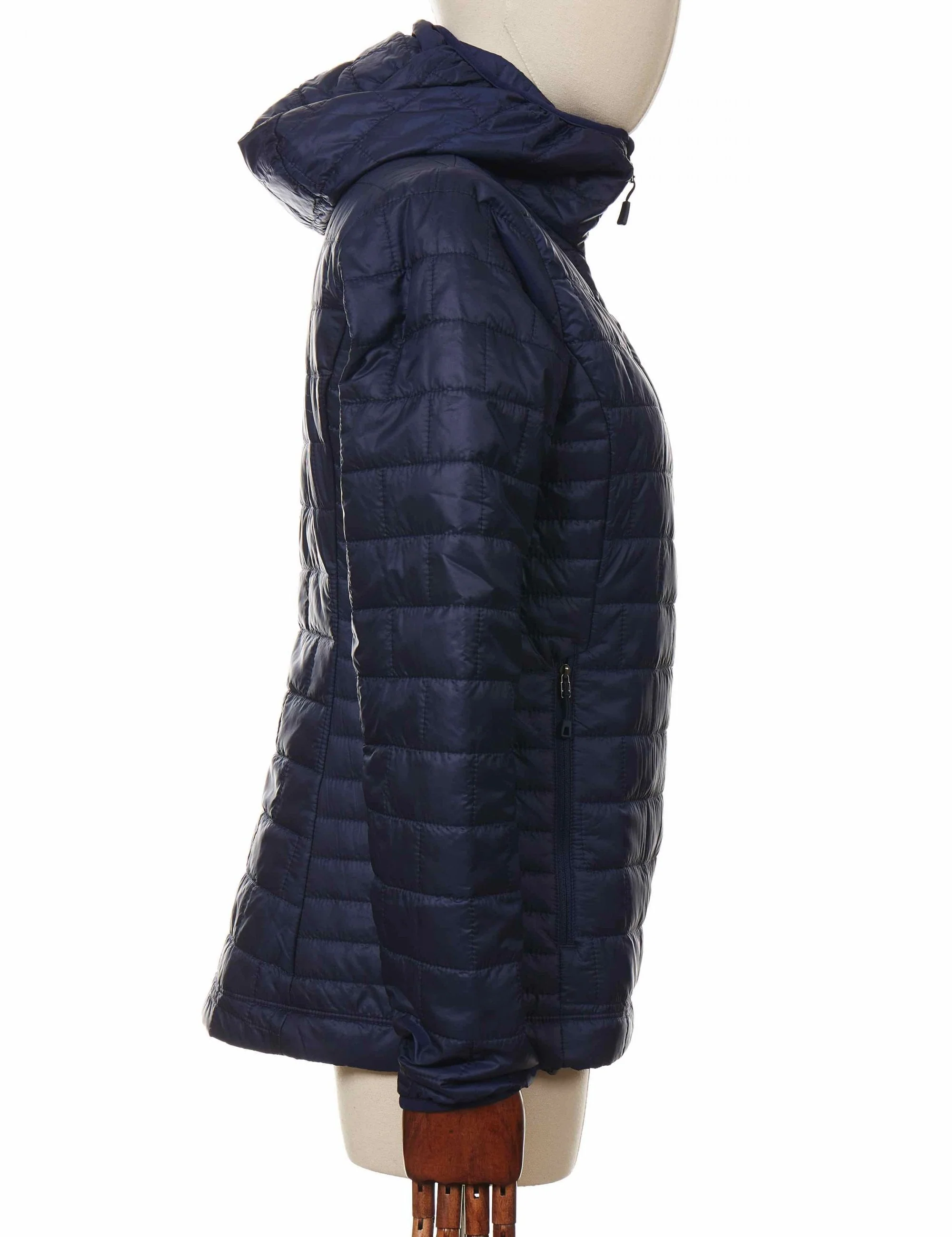 Women's Nano Puff Hooded Jacket - Classic Navy - Image 5