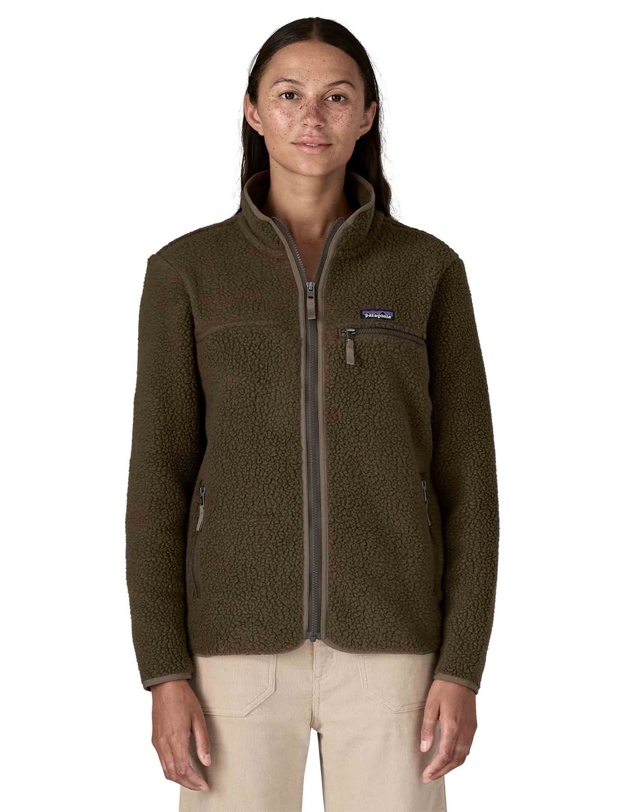 Women's Retro Pile Fleece Jacket - Otter Brown - Image 2