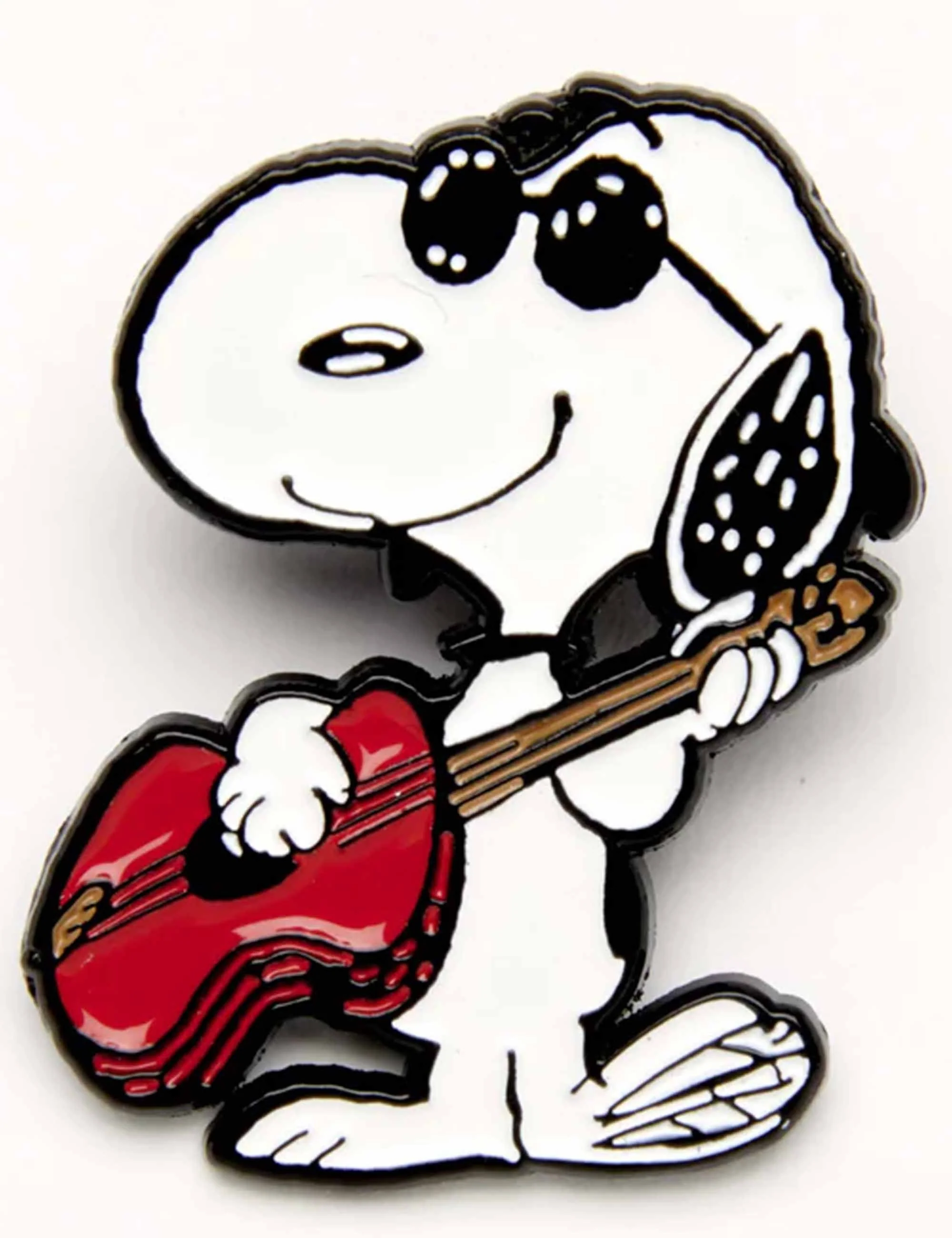 Snoopy Enamel Pin Badge - Music is Life, Guitar - Image 2