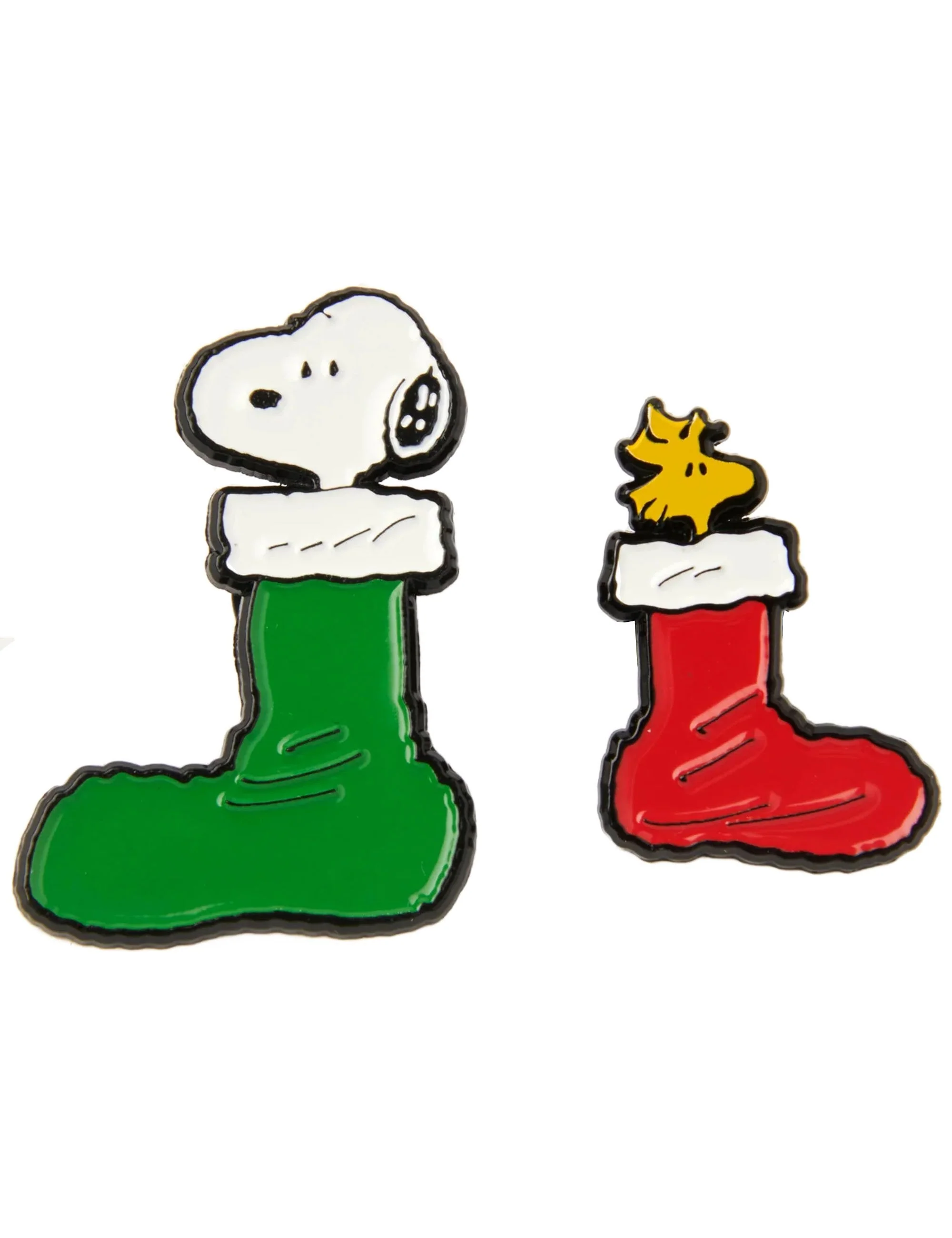 Snoopy Enamel Pin Badge - Stockings (2 Pack)