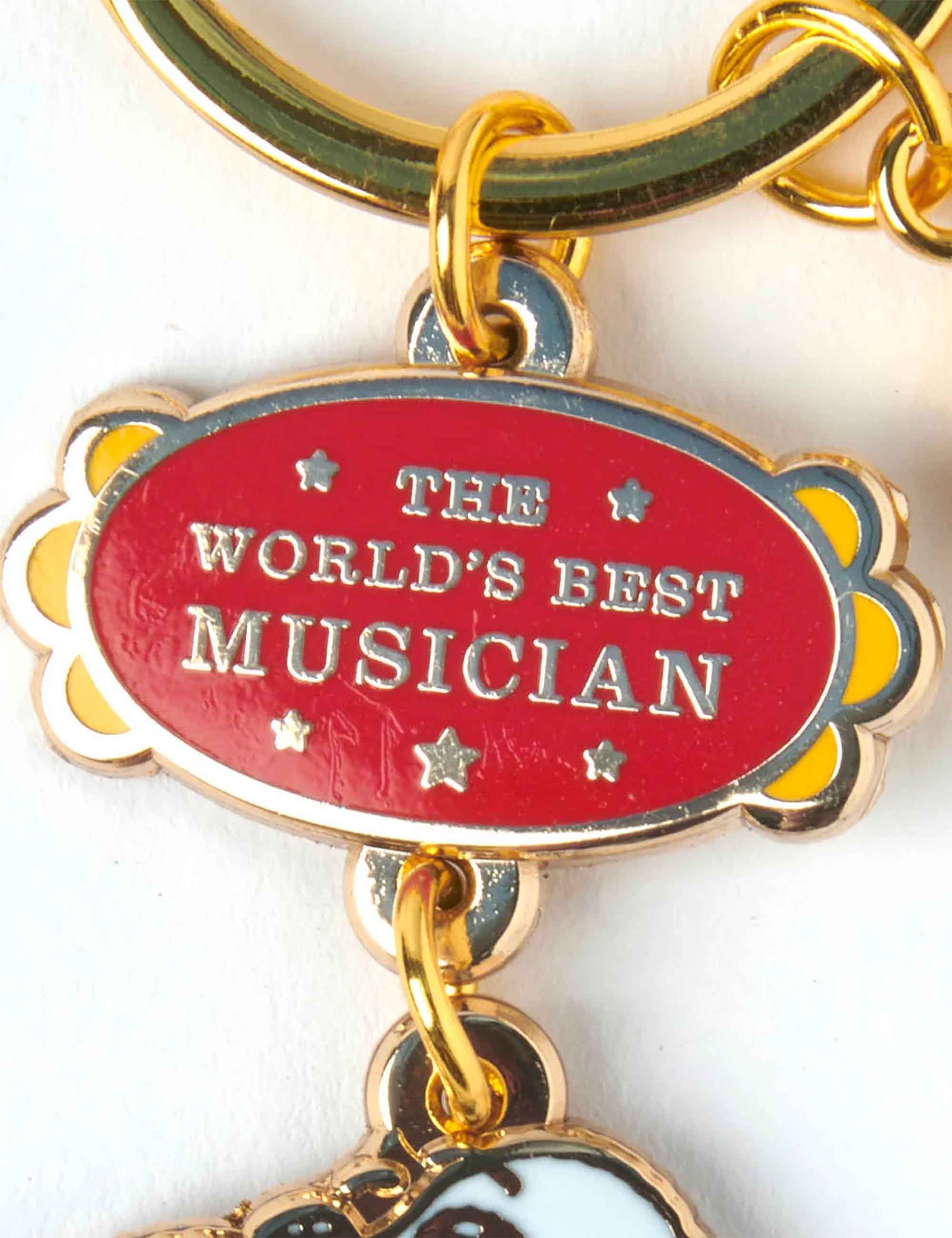Snoopy World's Best Keychain - Musician - Image 2