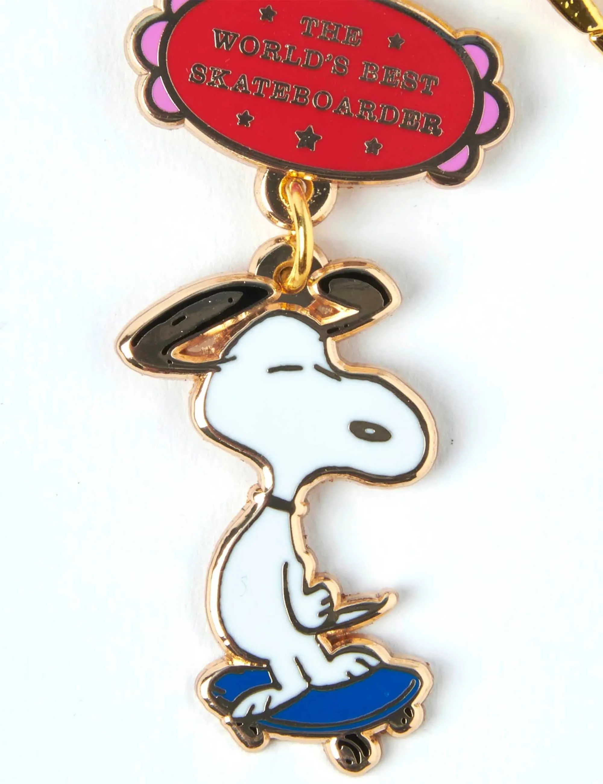 Snoopy World's Best Keychain - Skateboarder - Image 3
