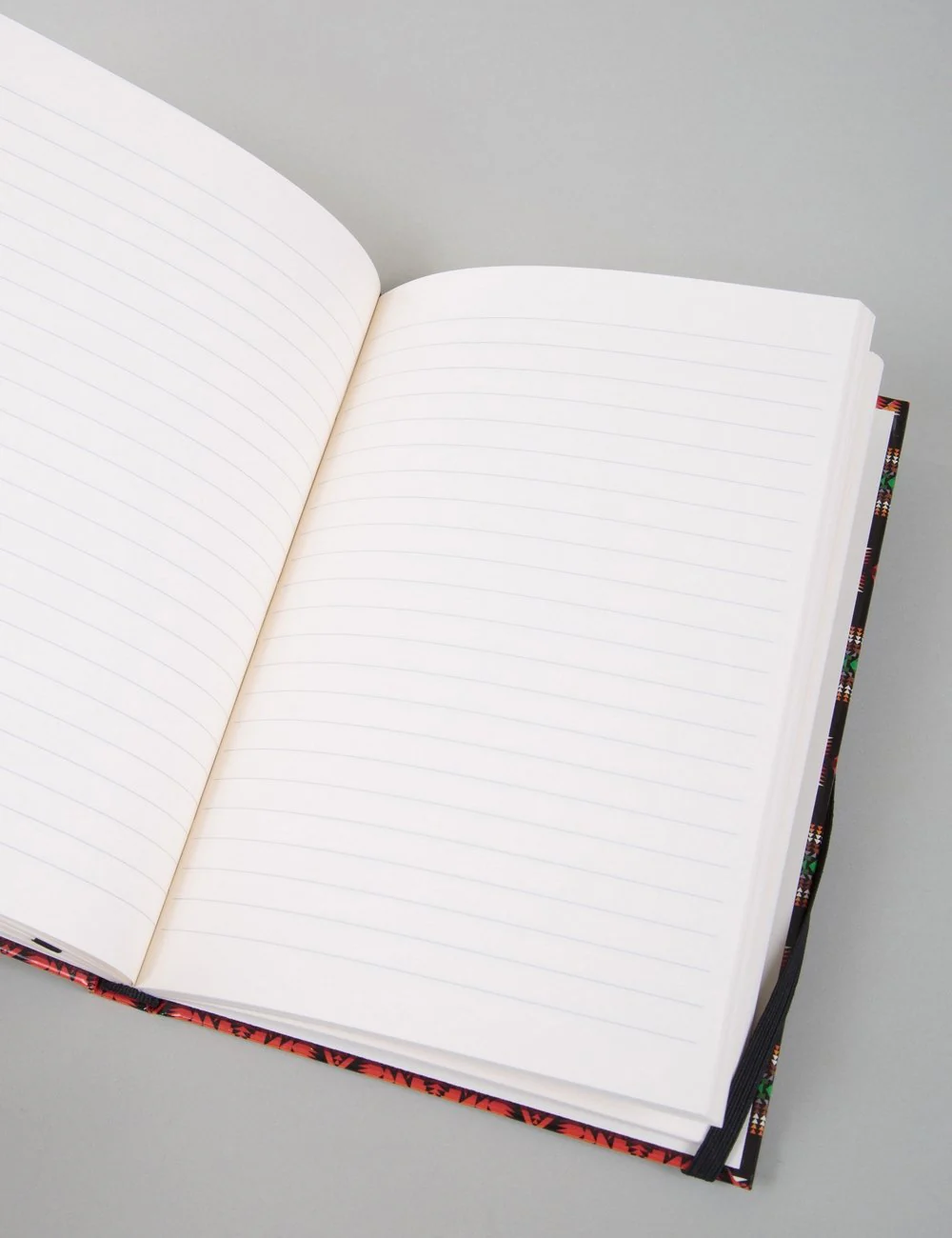 Printed Notebook (Lined) - Black - Image 2