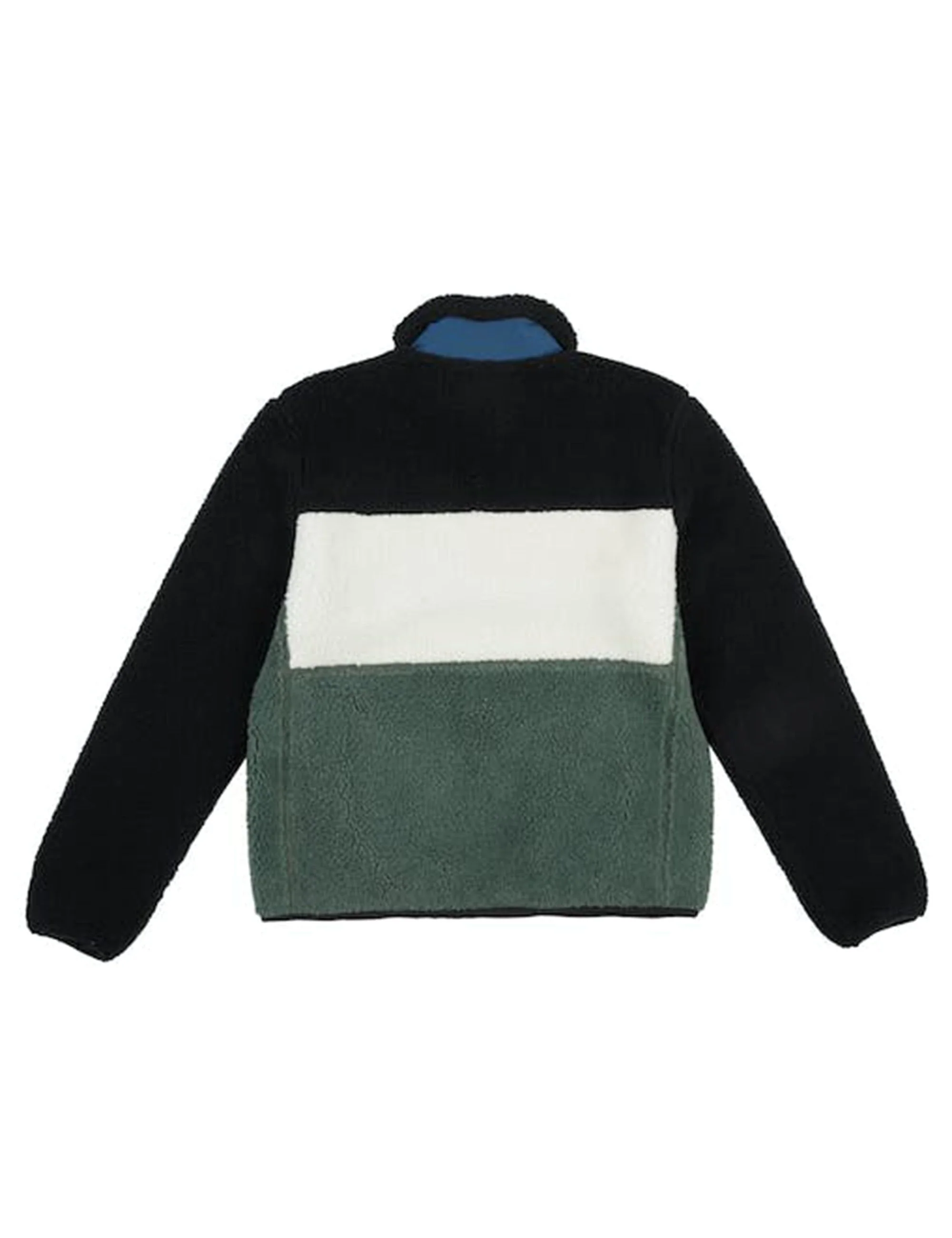 P Bear Colour Block Borg Jacket - Laurel Wreath - Image 2