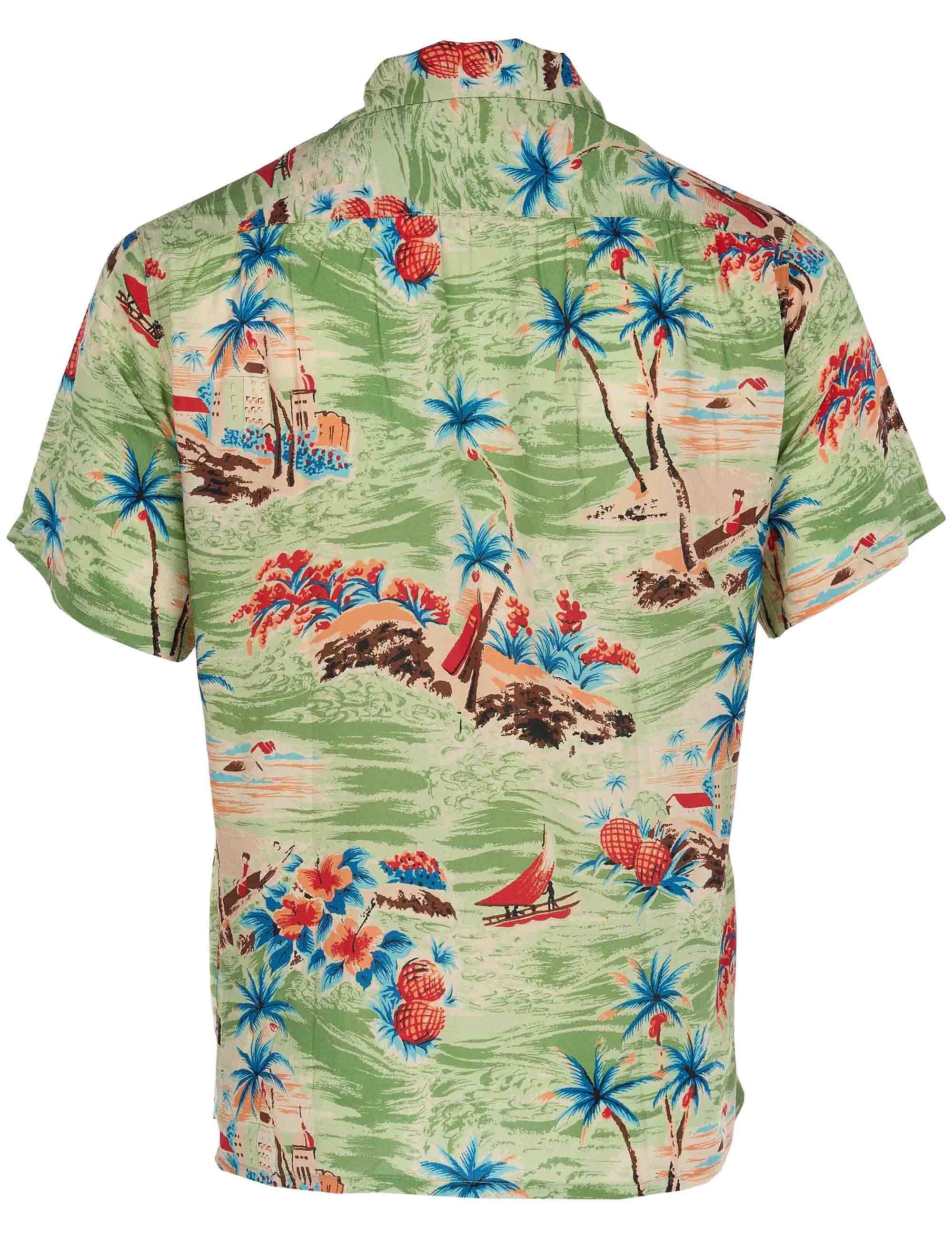 1947 Albert Hawaiin Shirt - Palima Green - Image 3