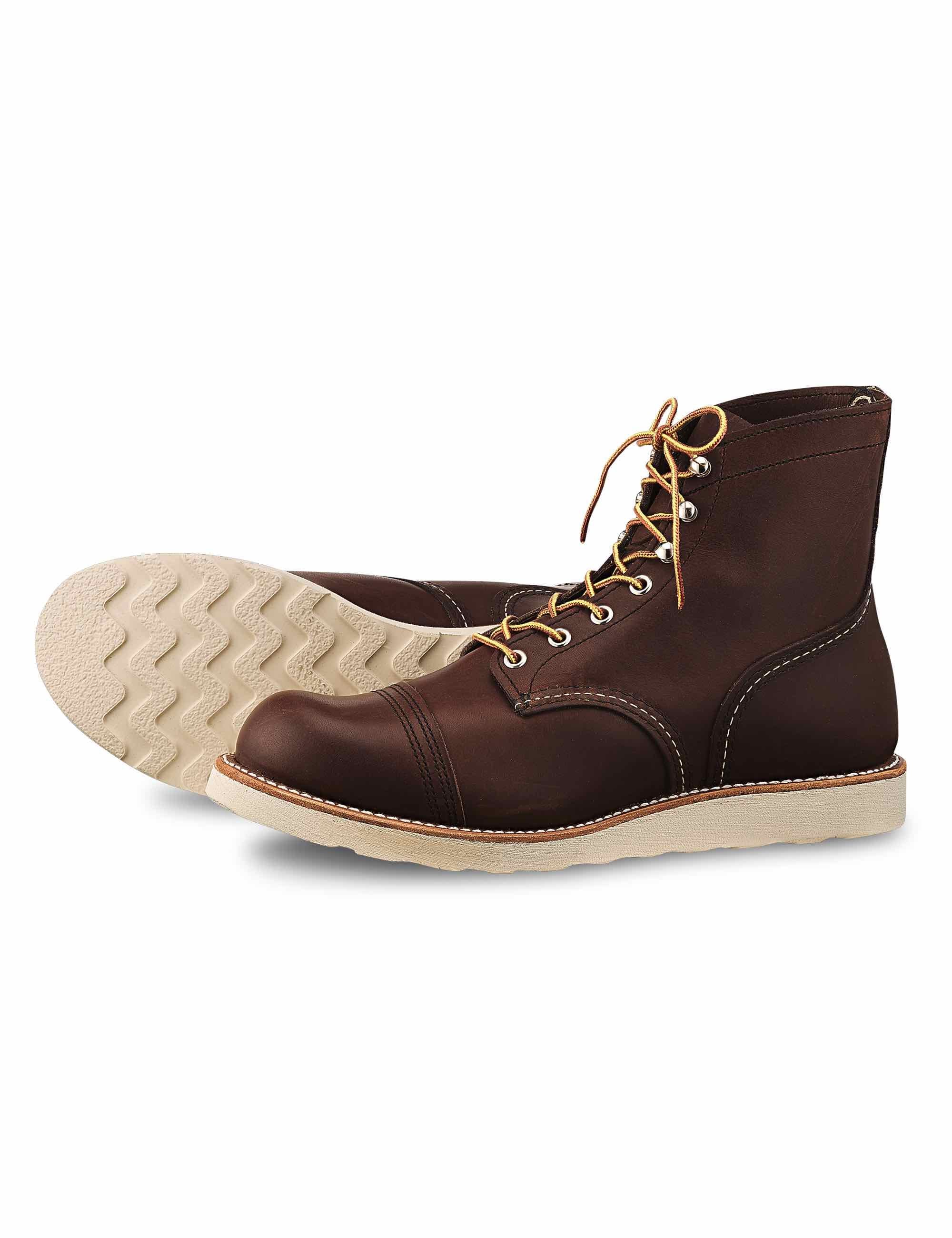 8088 Heritage 6" Iron Ranger Boot (Traction Tread) - Amber Harness Leather - Image 4