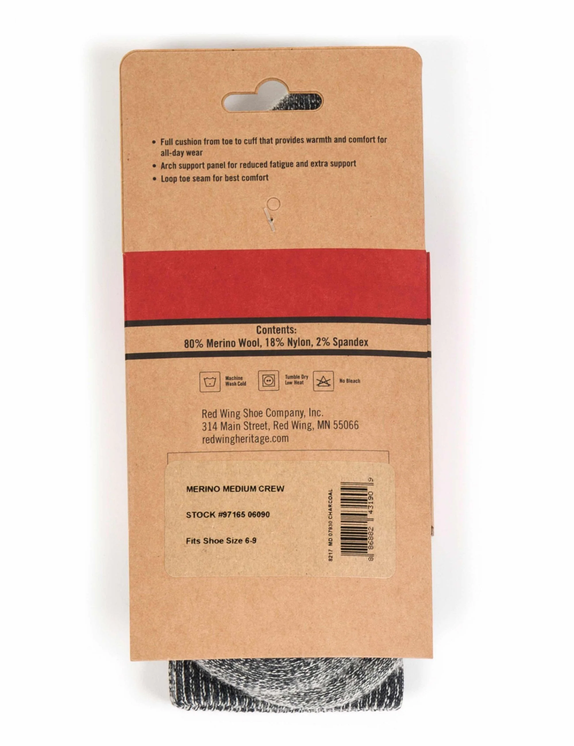97165 Merino Wool Socks - Charcoal - Image 3