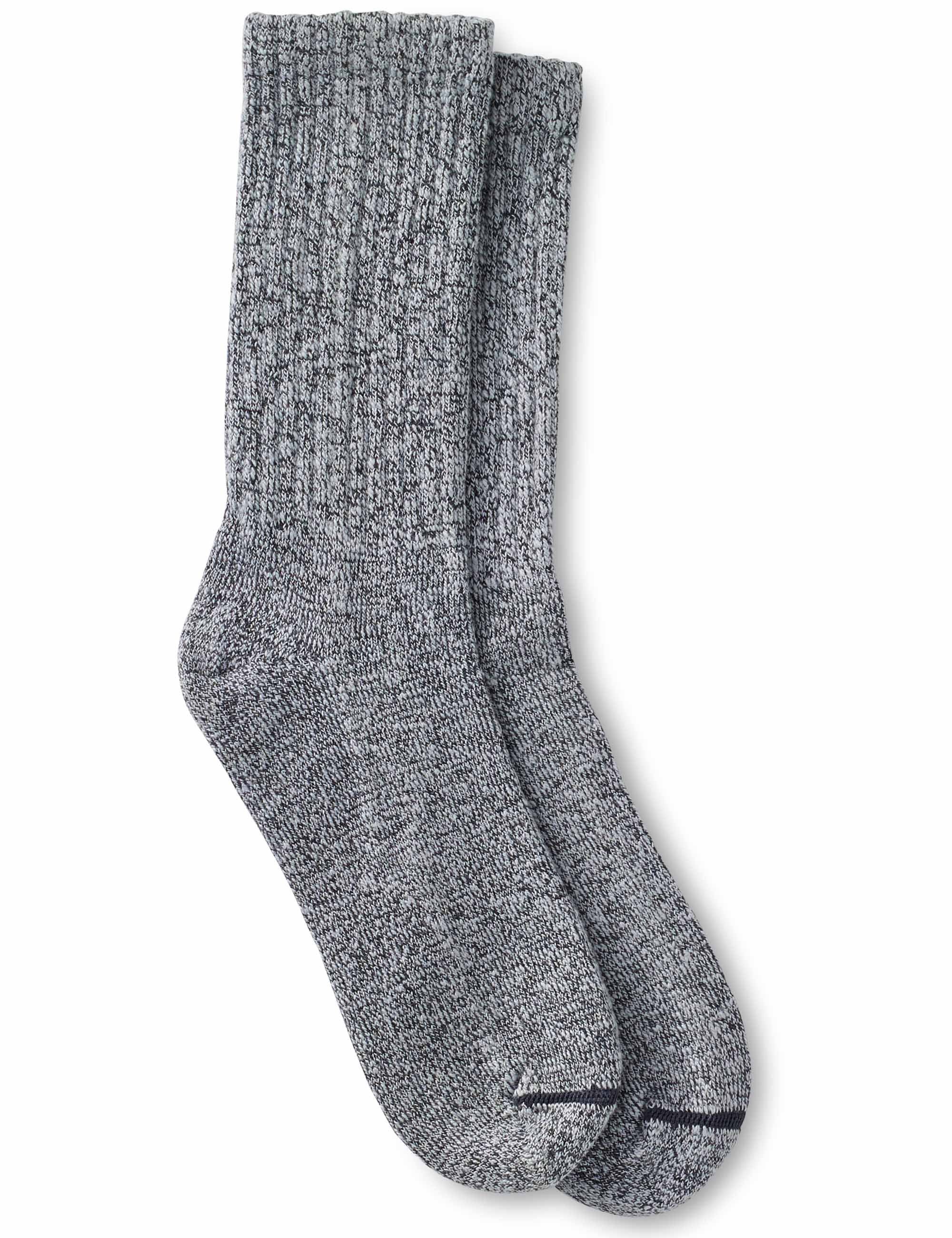 97373 Cotton Ragg Over Dyed Tonal Sock - Black/Gray
