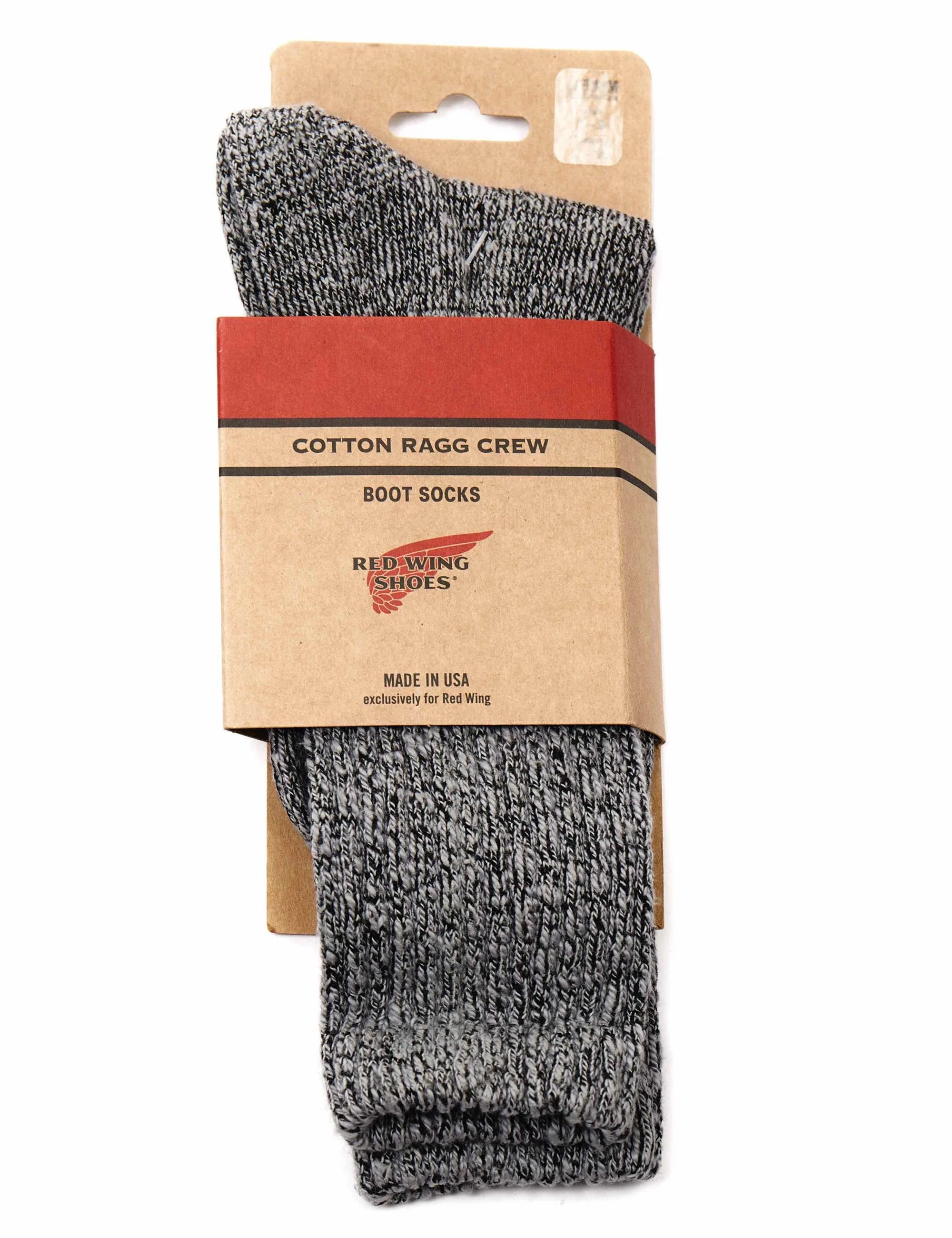 97373 Cotton Ragg Over Dyed Tonal Sock - Black/Gray - Image 2