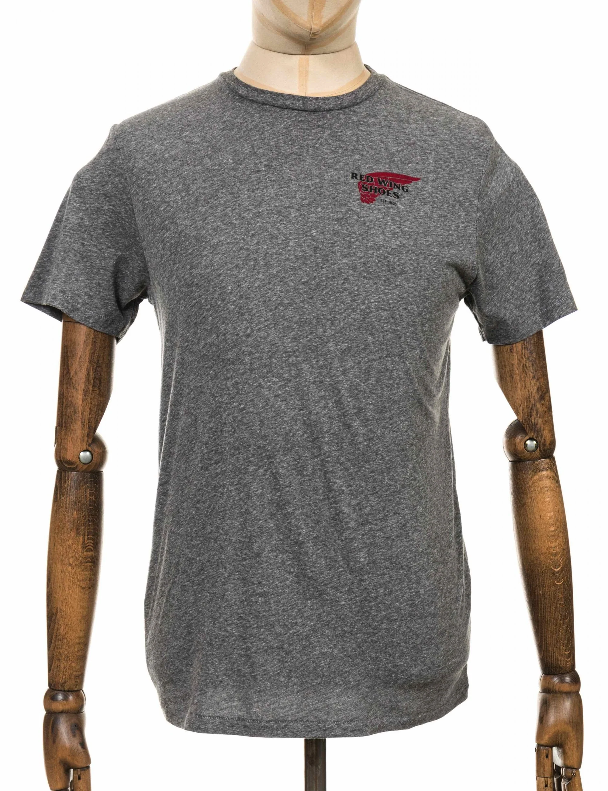 97404 Red Wing Logo T-Shirt - Grey Heather - Image 3