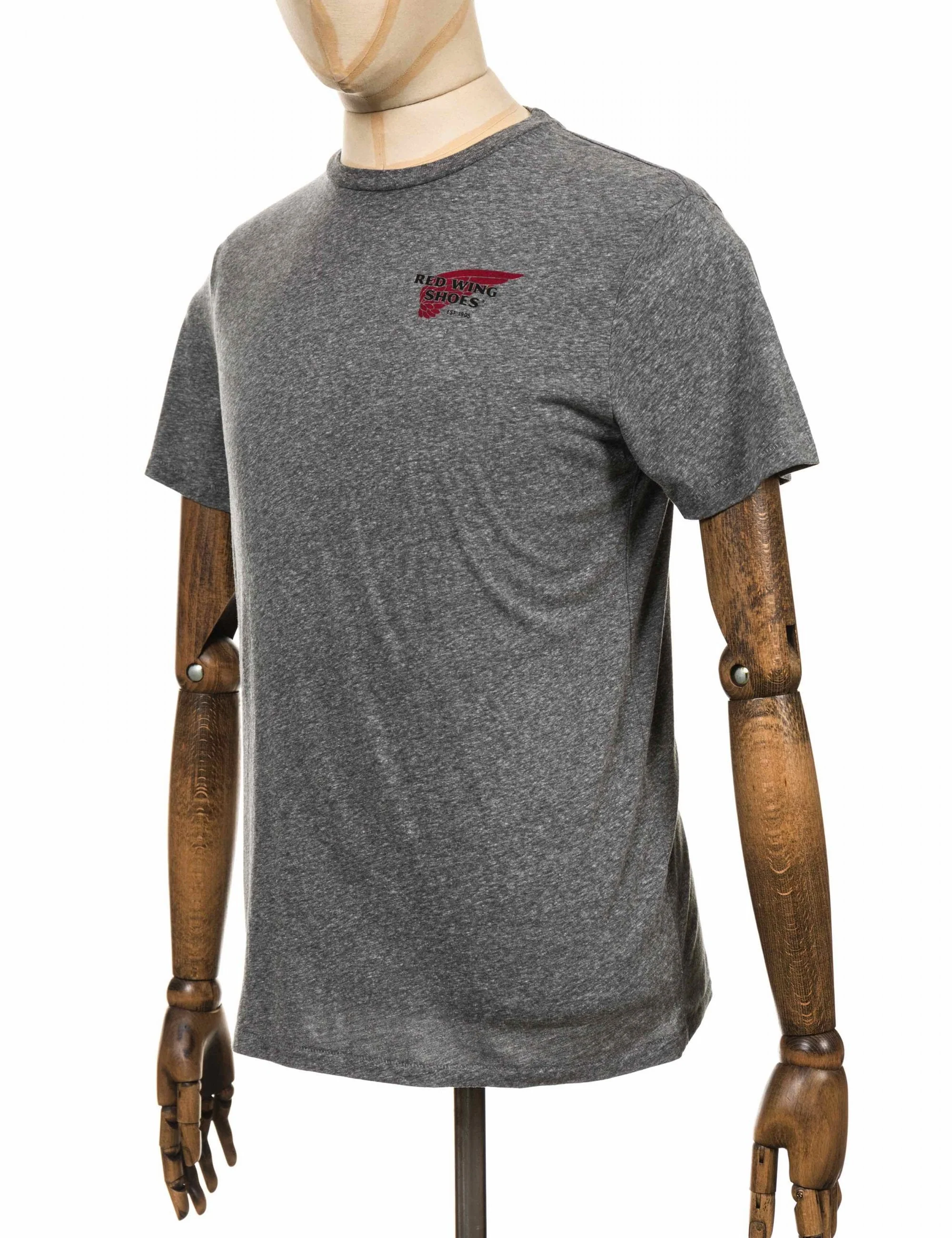 97404 Red Wing Logo T-Shirt - Grey Heather - Image 4