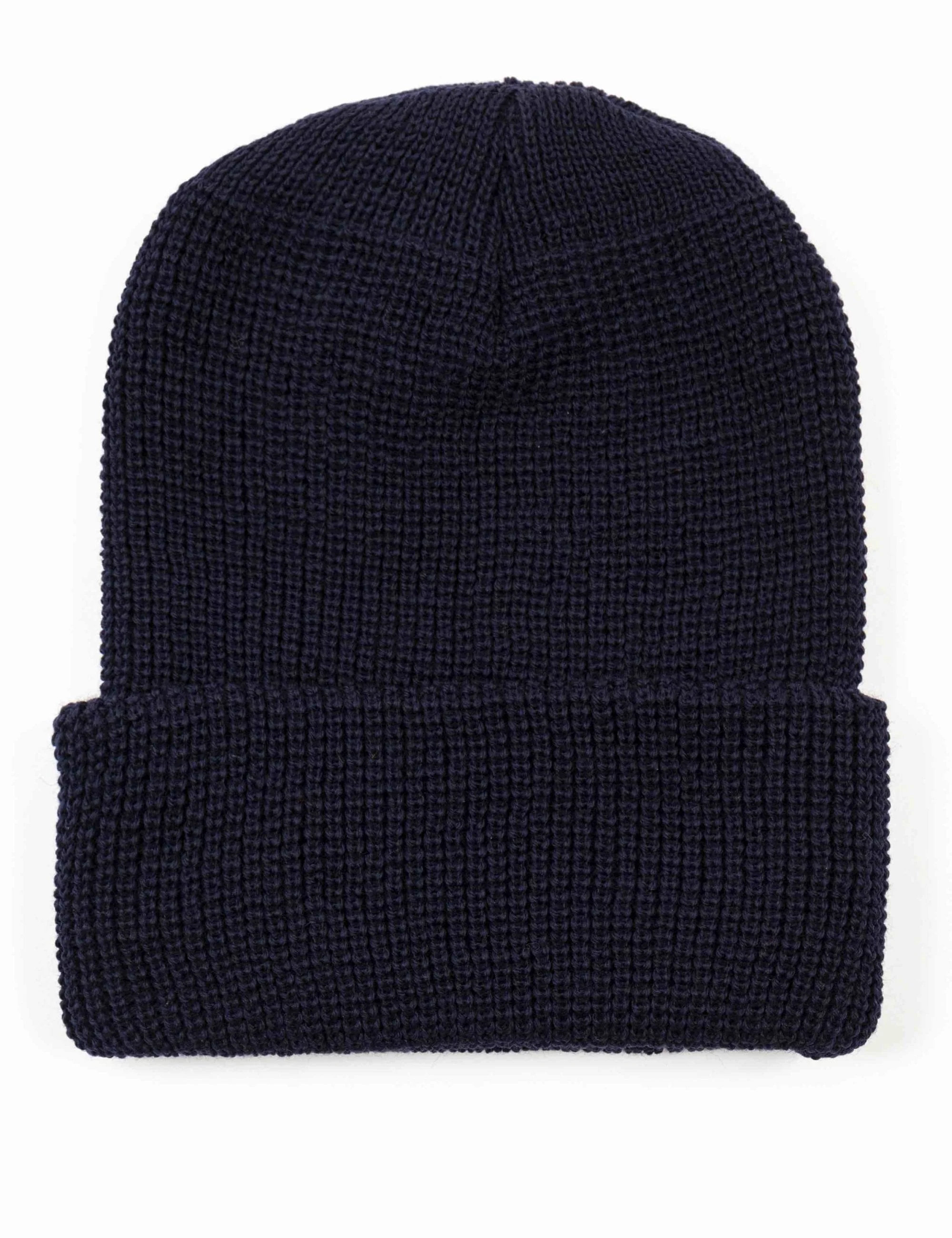 97490 Merino Wool Beanie Hat - Navy - Image 2