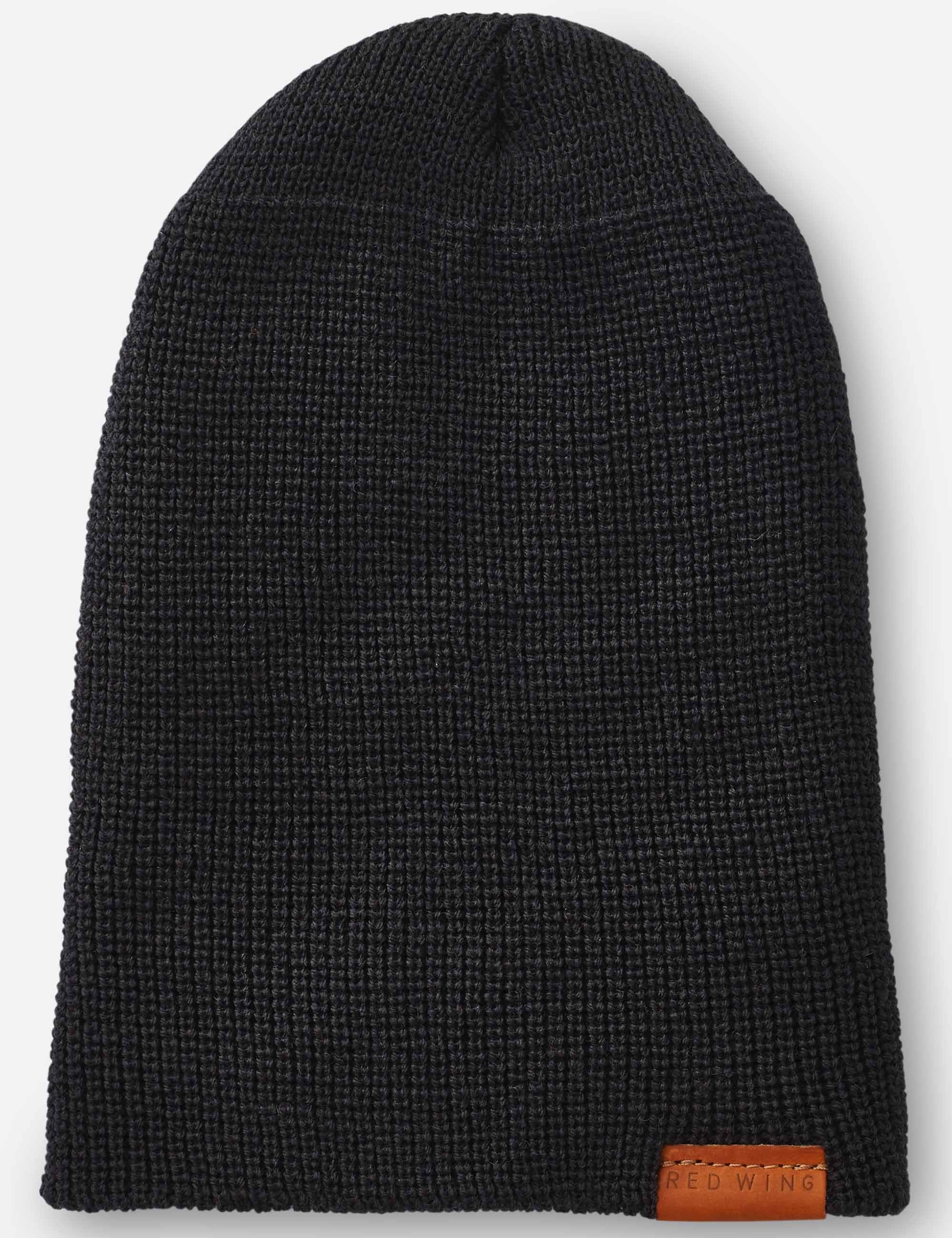 97492 Merino Wool Beanie Hat - Black - Image 3